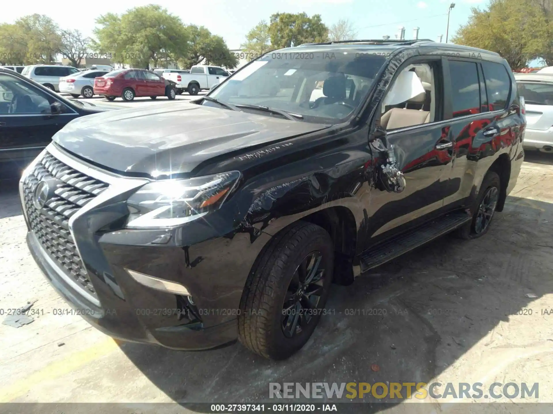 2 Photograph of a damaged car JTJAM7BX9L5248442 LEXUS GX 2020