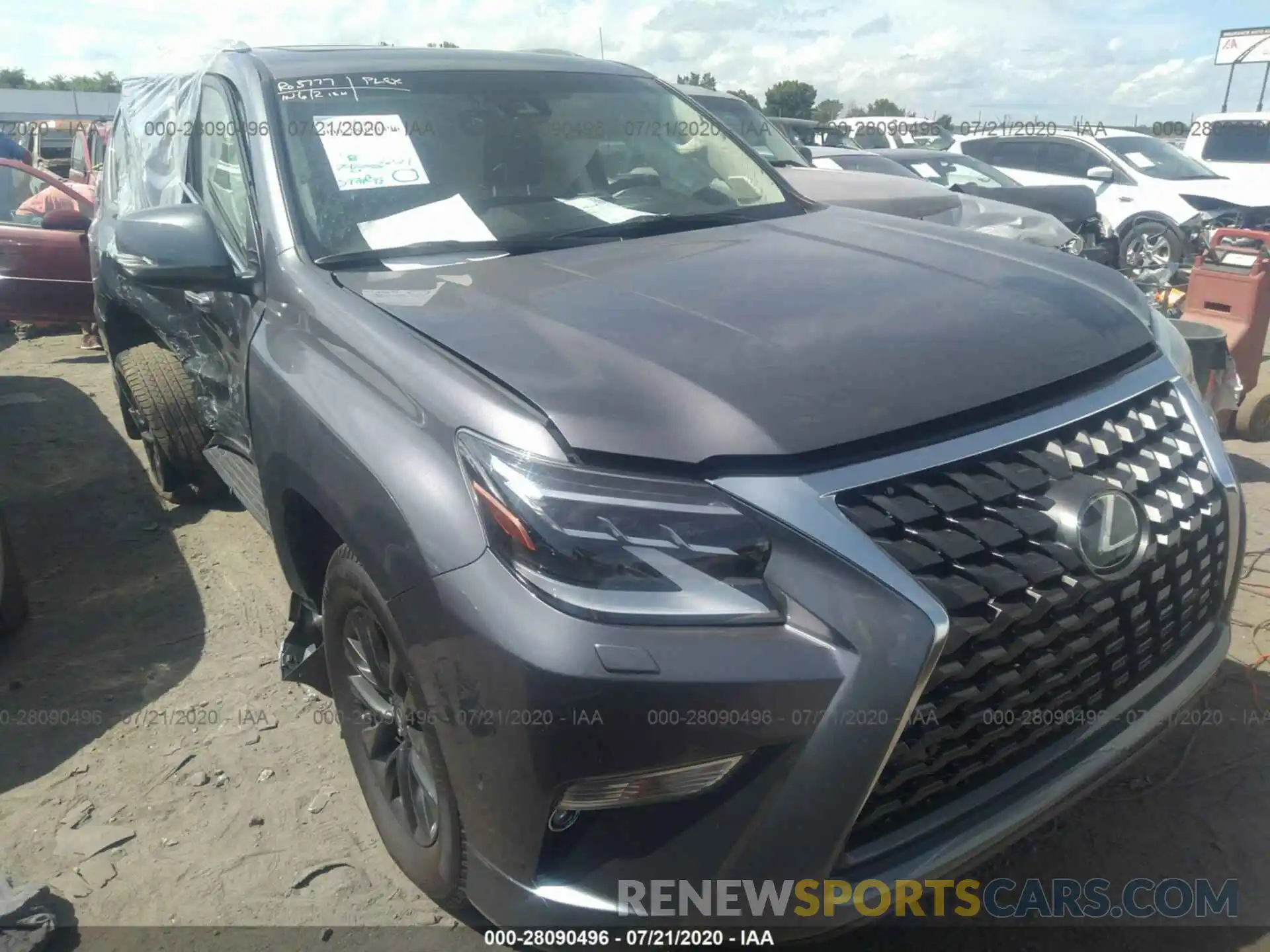 1 Photograph of a damaged car JTJAM7BX9L5257657 LEXUS GX 2020