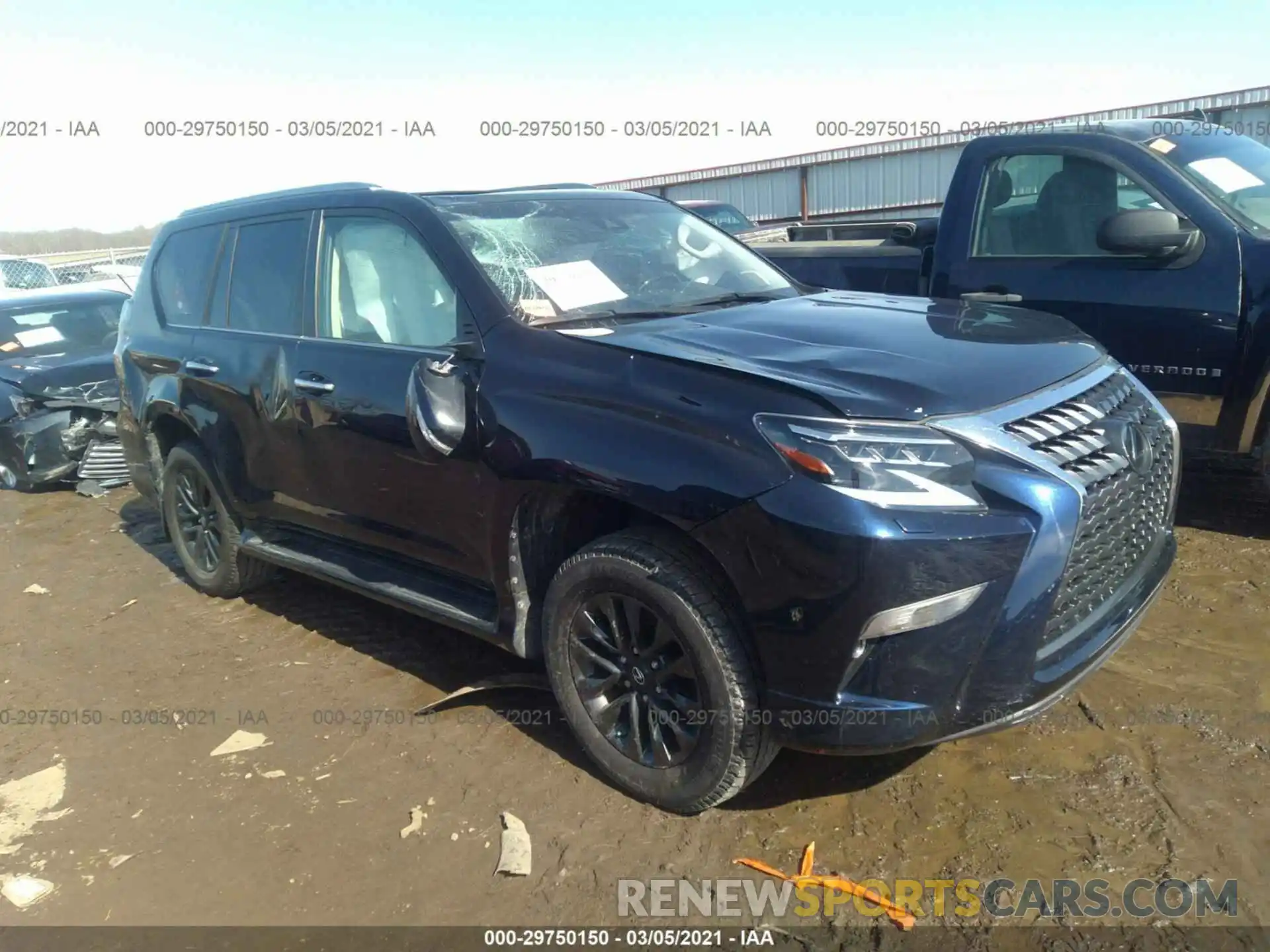 1 Photograph of a damaged car JTJAM7BXXL5255447 LEXUS GX 2020