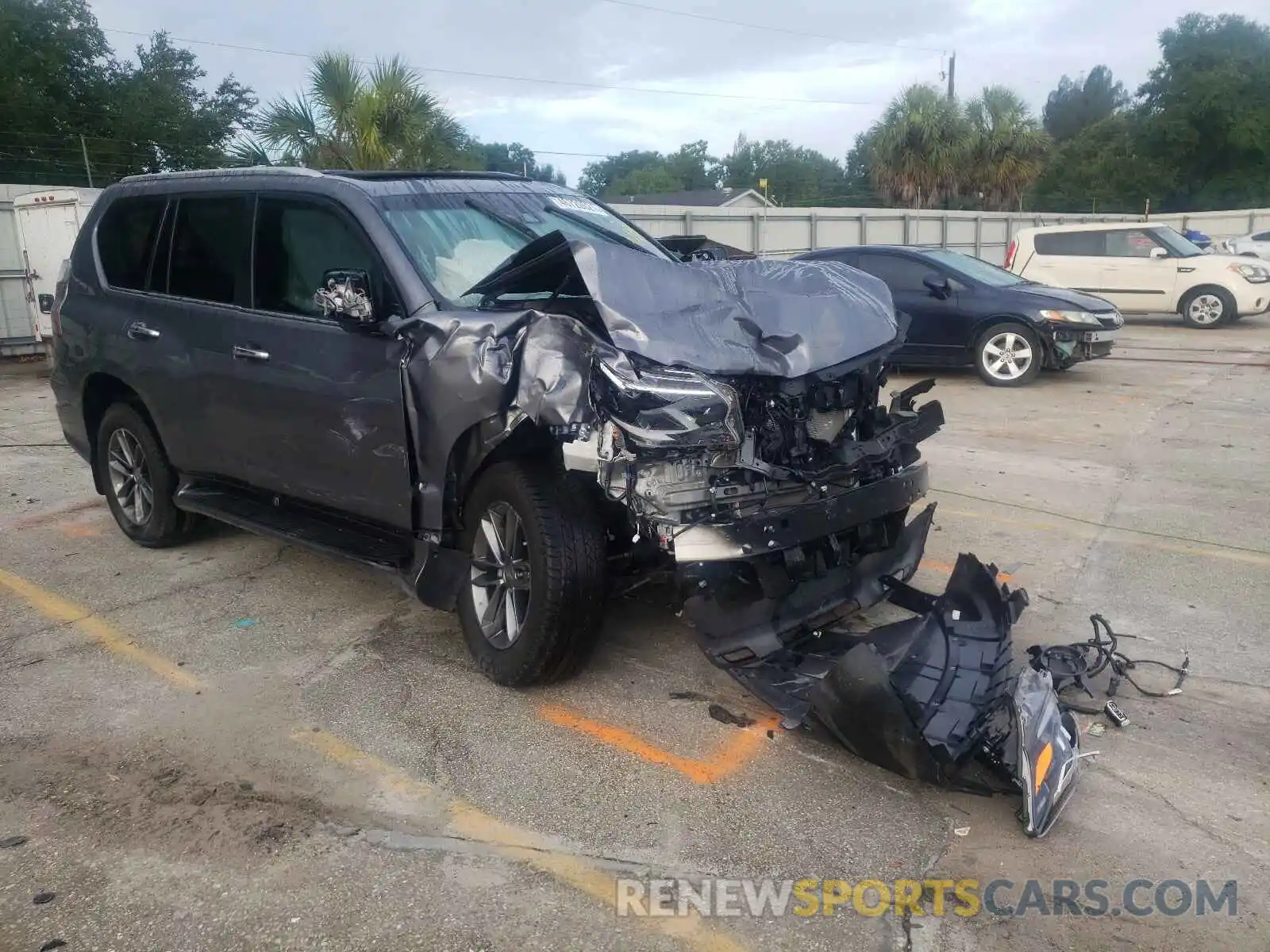 1 Photograph of a damaged car JTJAM7BXXL5267274 LEXUS GX 2020