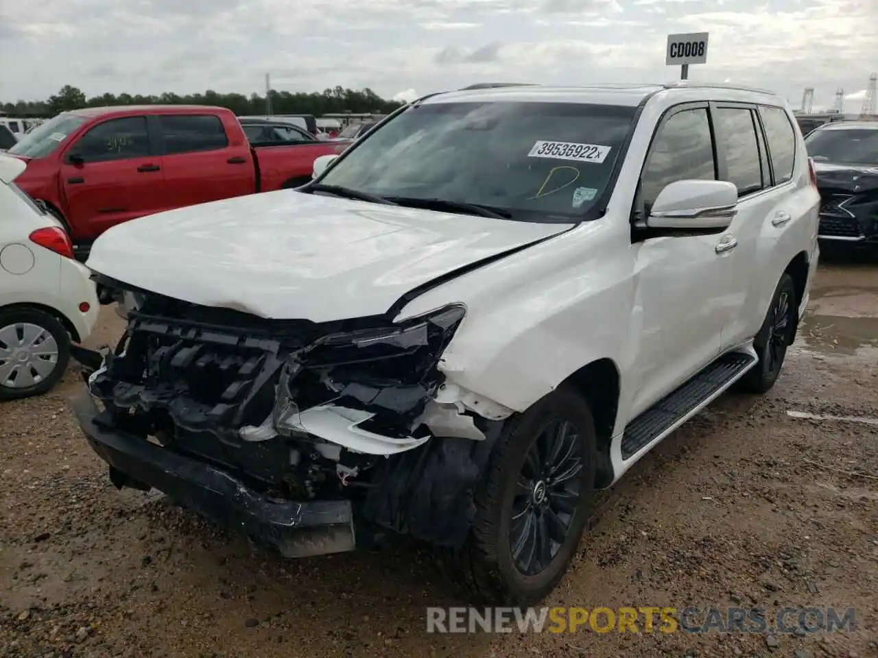 2 Photograph of a damaged car JTJGM7BX0L5245181 LEXUS GX 2020