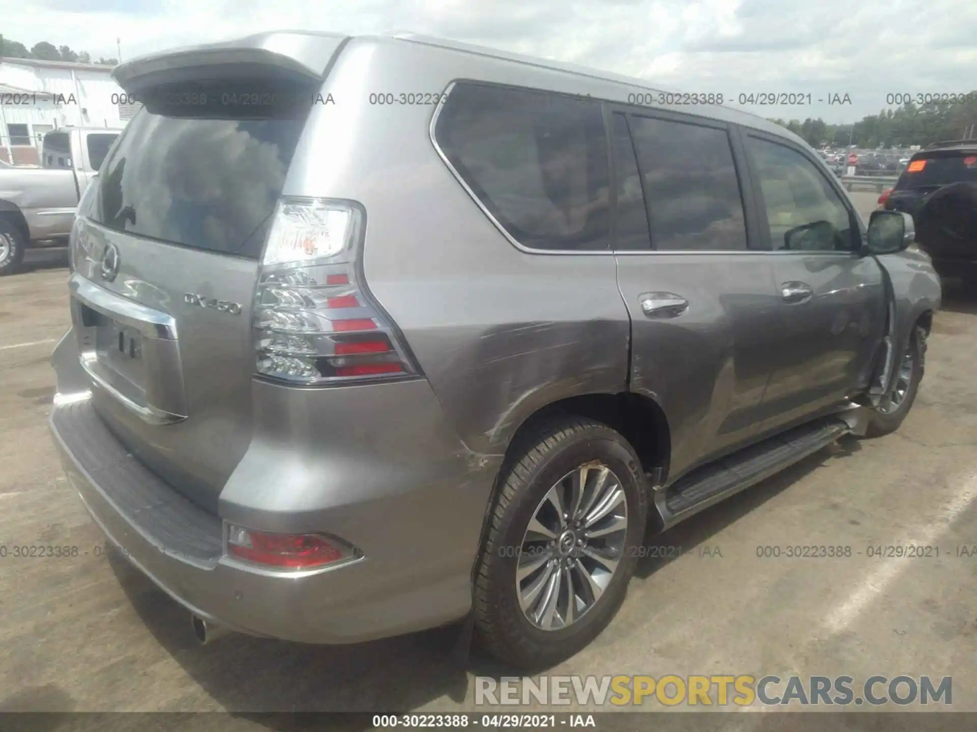 4 Фотография поврежденного автомобиля JTJGM7BX3L5255302 LEXUS GX 2020