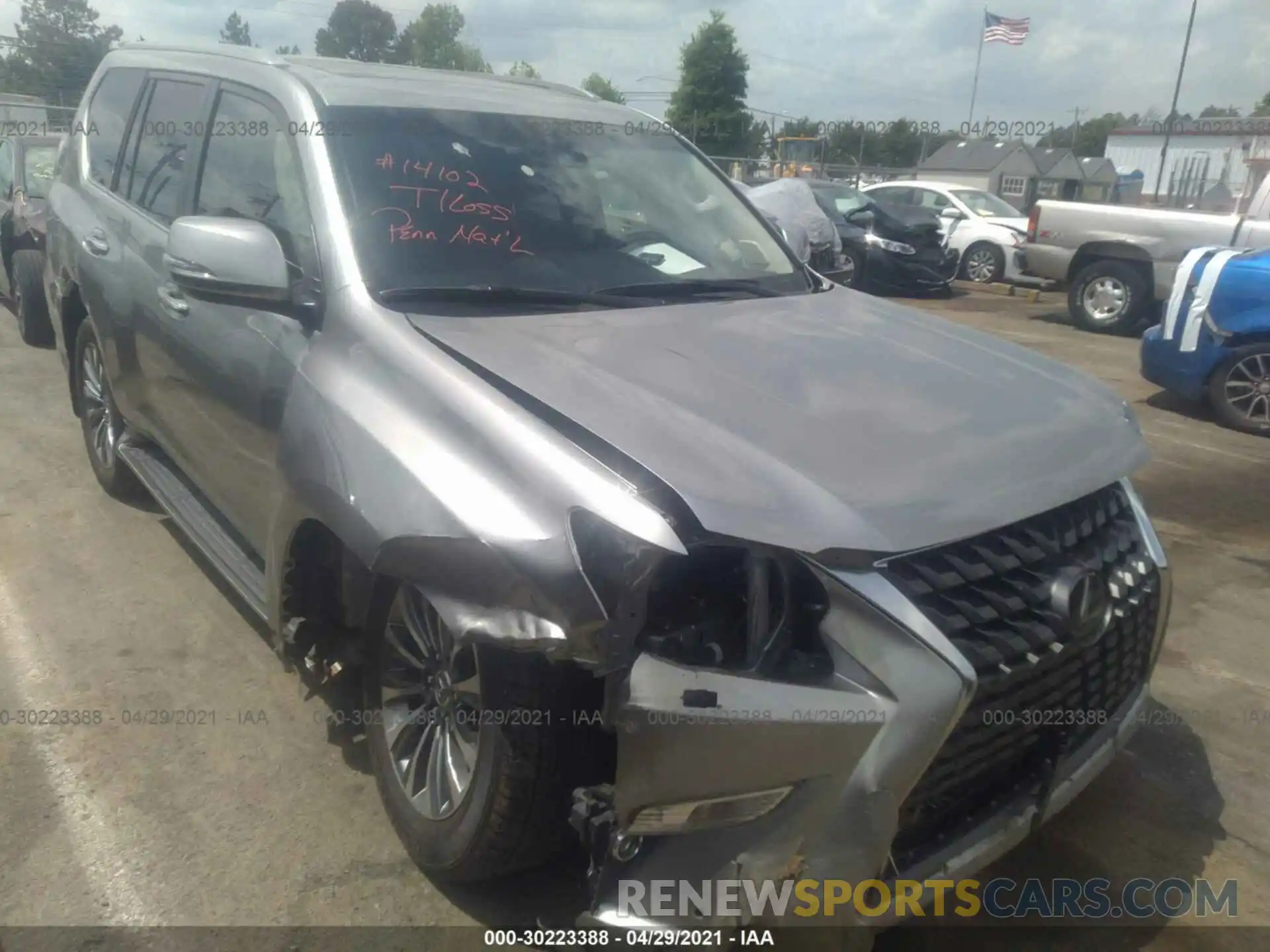 6 Photograph of a damaged car JTJGM7BX3L5255302 LEXUS GX 2020