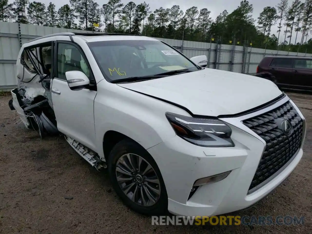 1 Photograph of a damaged car JTJGM7BX6L5252118 LEXUS GX 2020