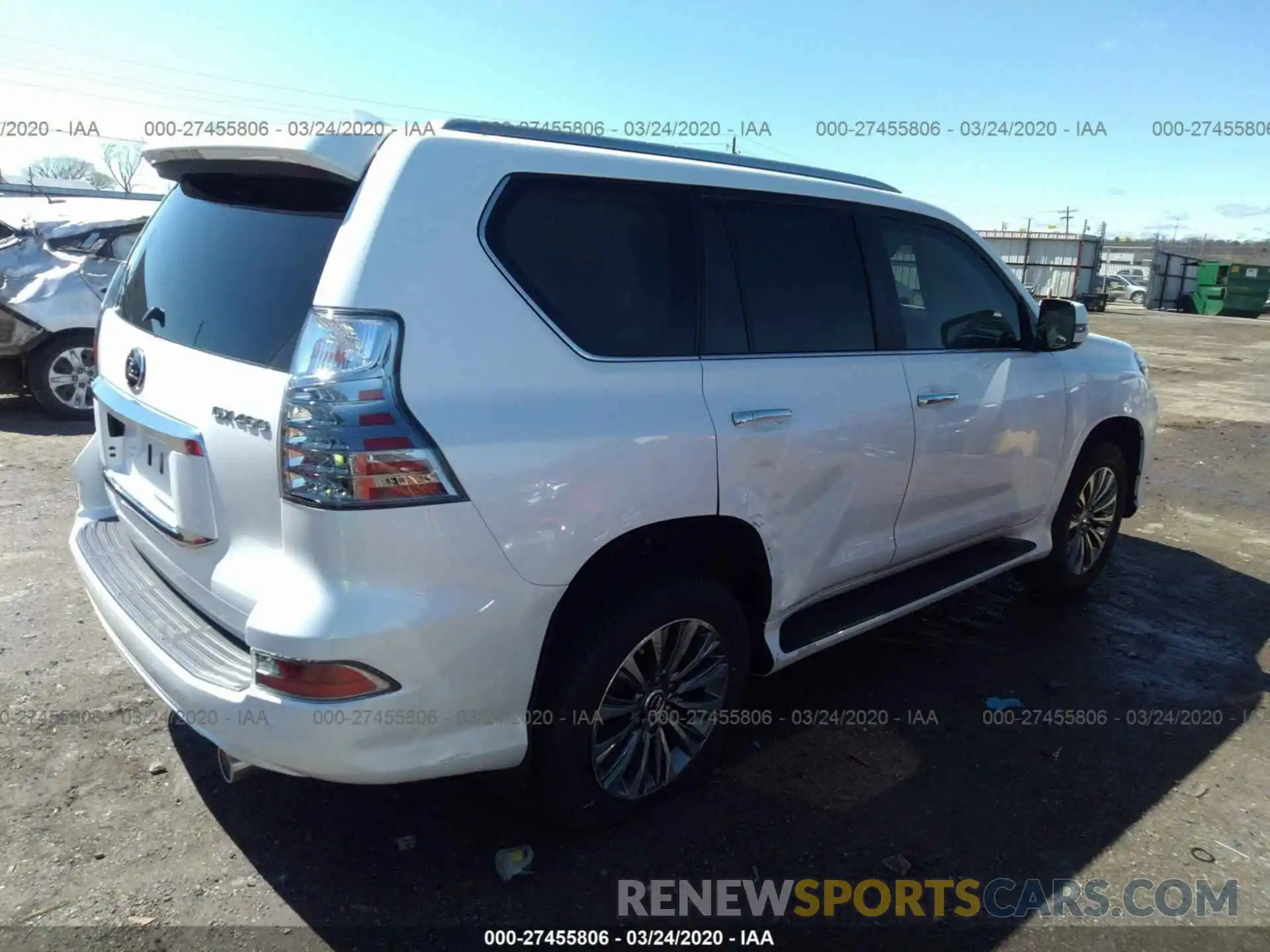 4 Фотография поврежденного автомобиля JTJGM7BX7L5252855 LEXUS GX 2020