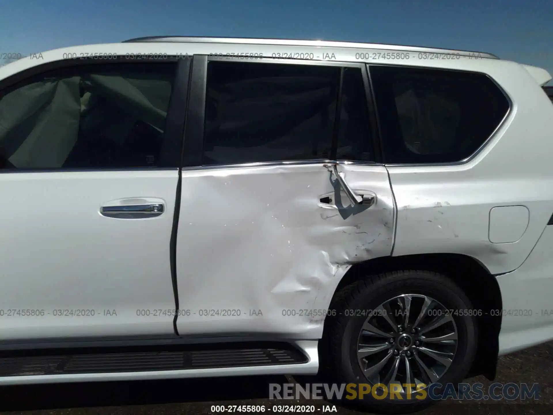 6 Фотография поврежденного автомобиля JTJGM7BX7L5252855 LEXUS GX 2020