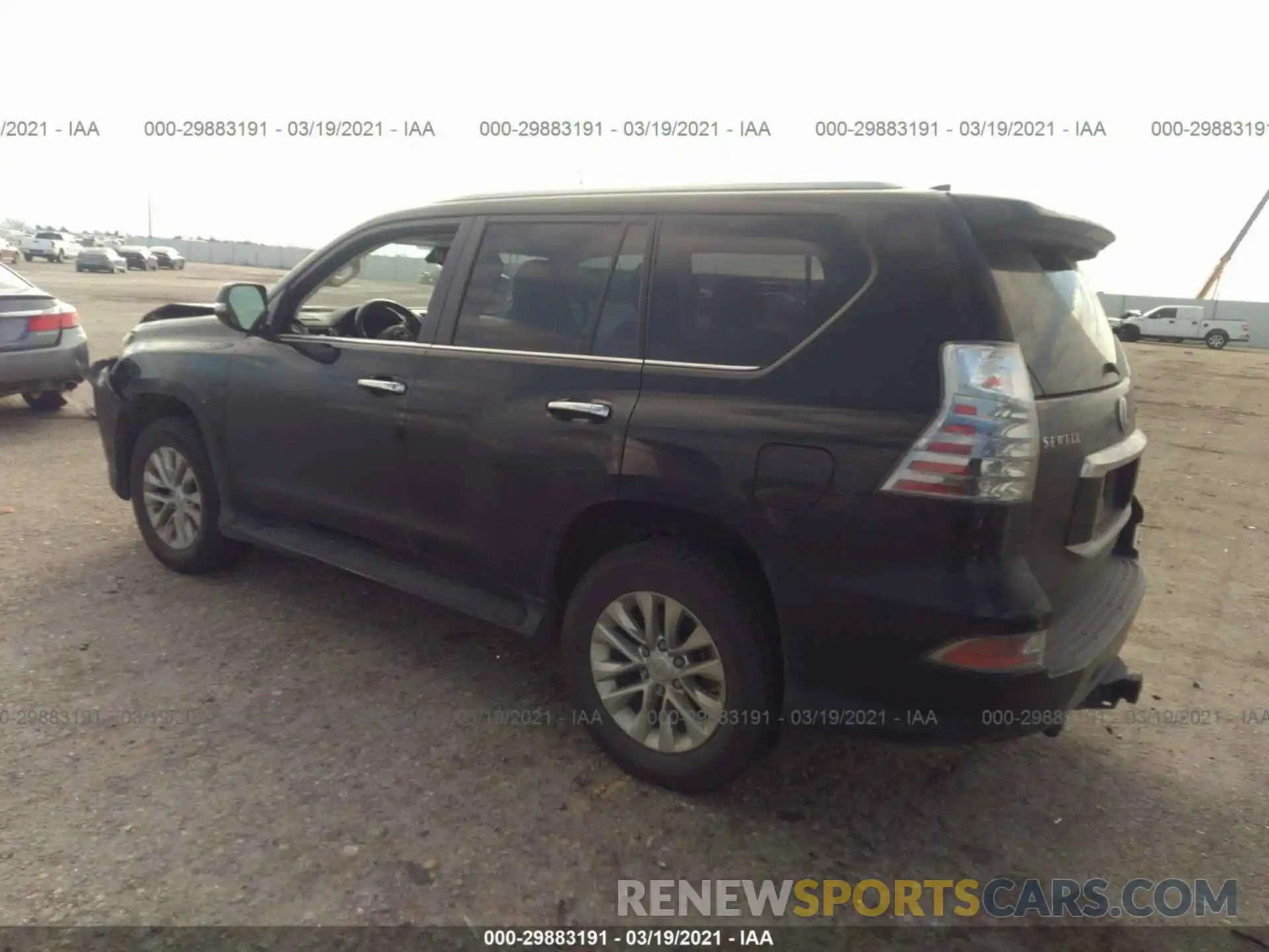 3 Фотография поврежденного автомобиля JTJAM7BX0M5269956 LEXUS GX 2021