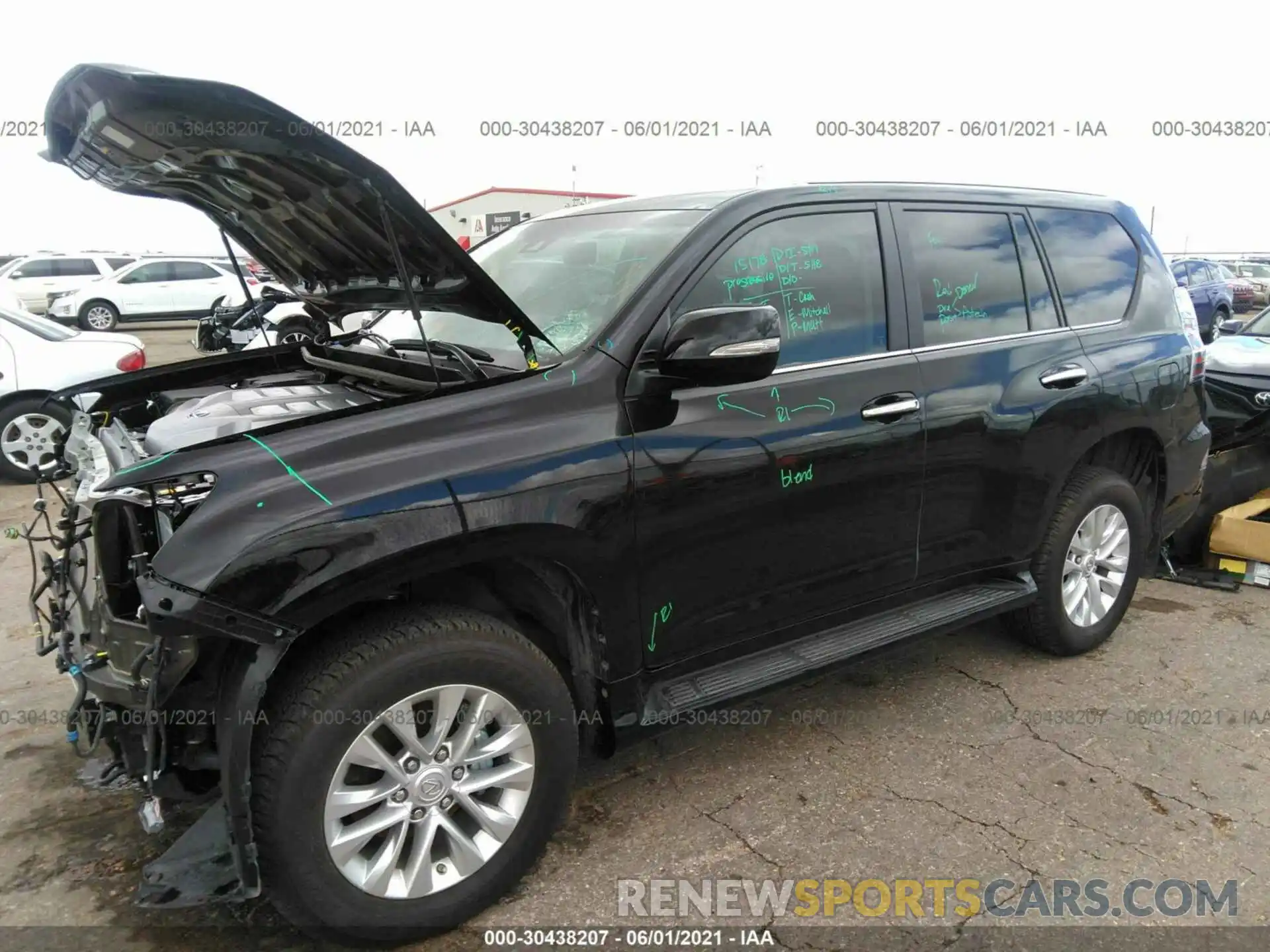 2 Фотография поврежденного автомобиля JTJAM7BX1M5277032 LEXUS GX 2021