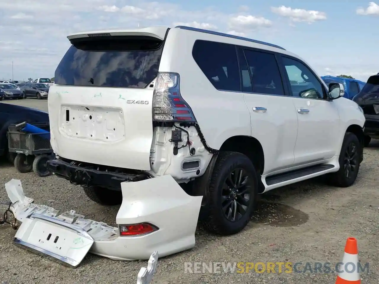 4 Фотография поврежденного автомобиля JTJAM7BX1M5286507 LEXUS GX 2021