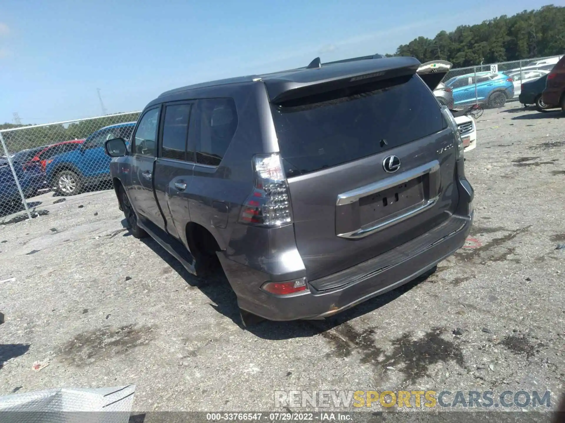 3 Фотография поврежденного автомобиля JTJAM7BX2M5290792 LEXUS GX 2021