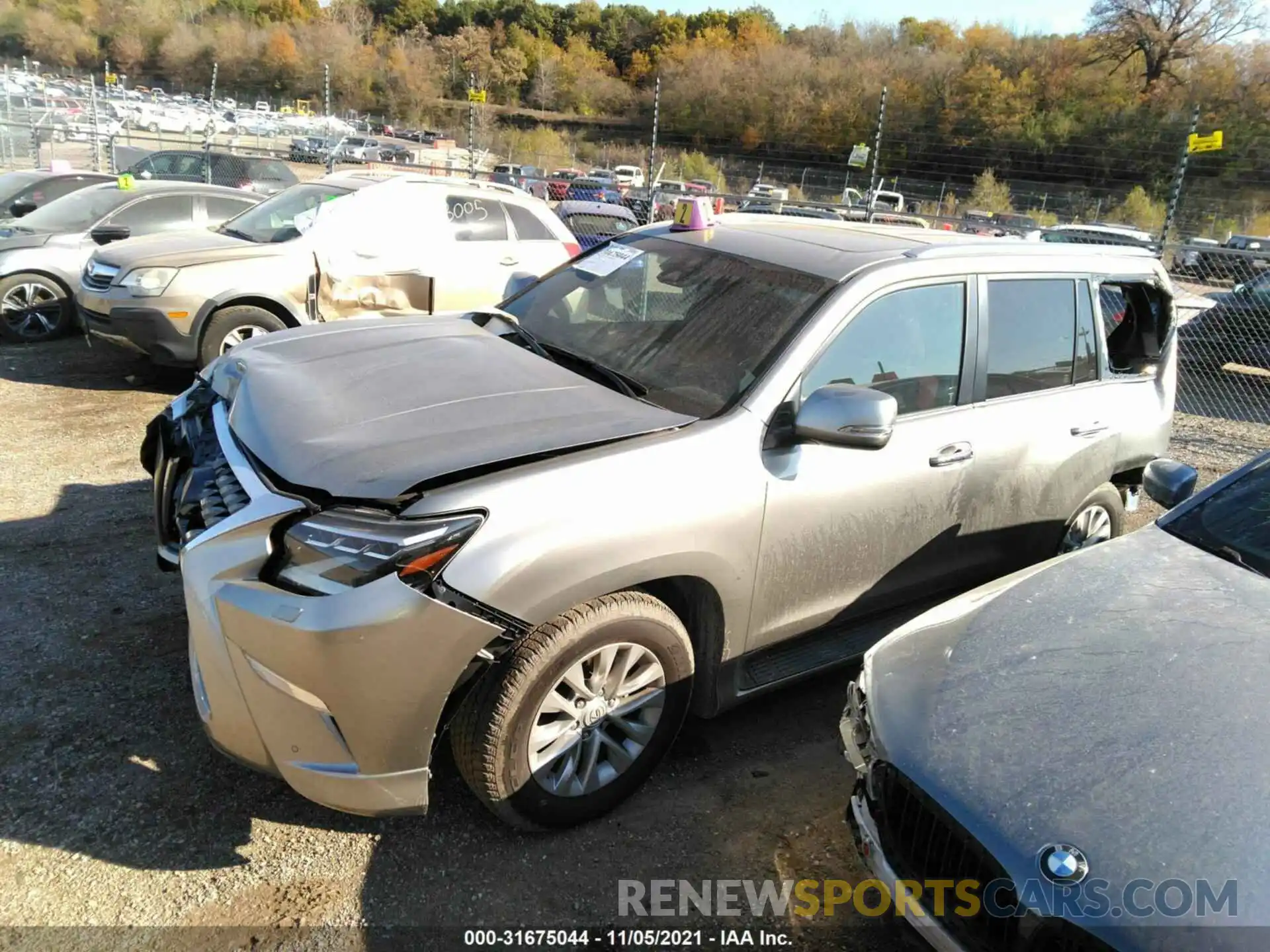 2 Photograph of a damaged car JTJAM7BX2M5299993 LEXUS GX 2021