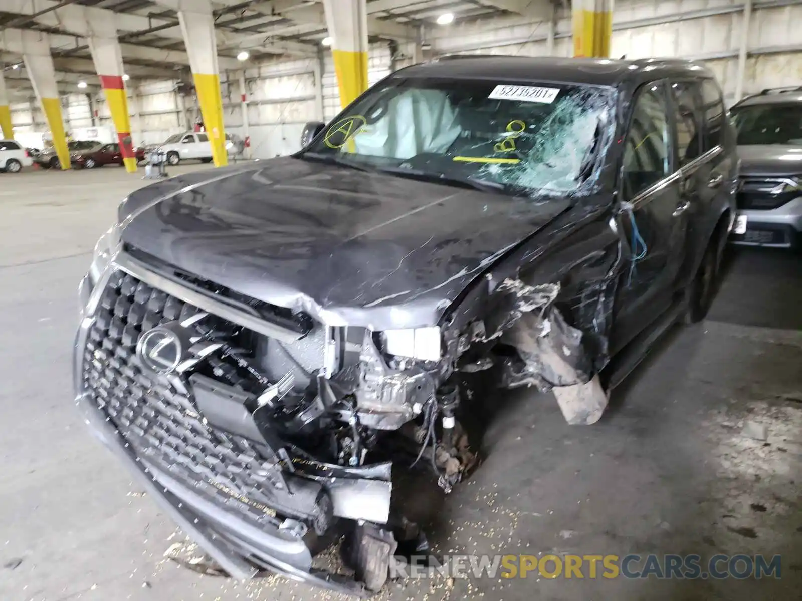 2 Photograph of a damaged car JTJAM7BX3M5293670 LEXUS GX 2021