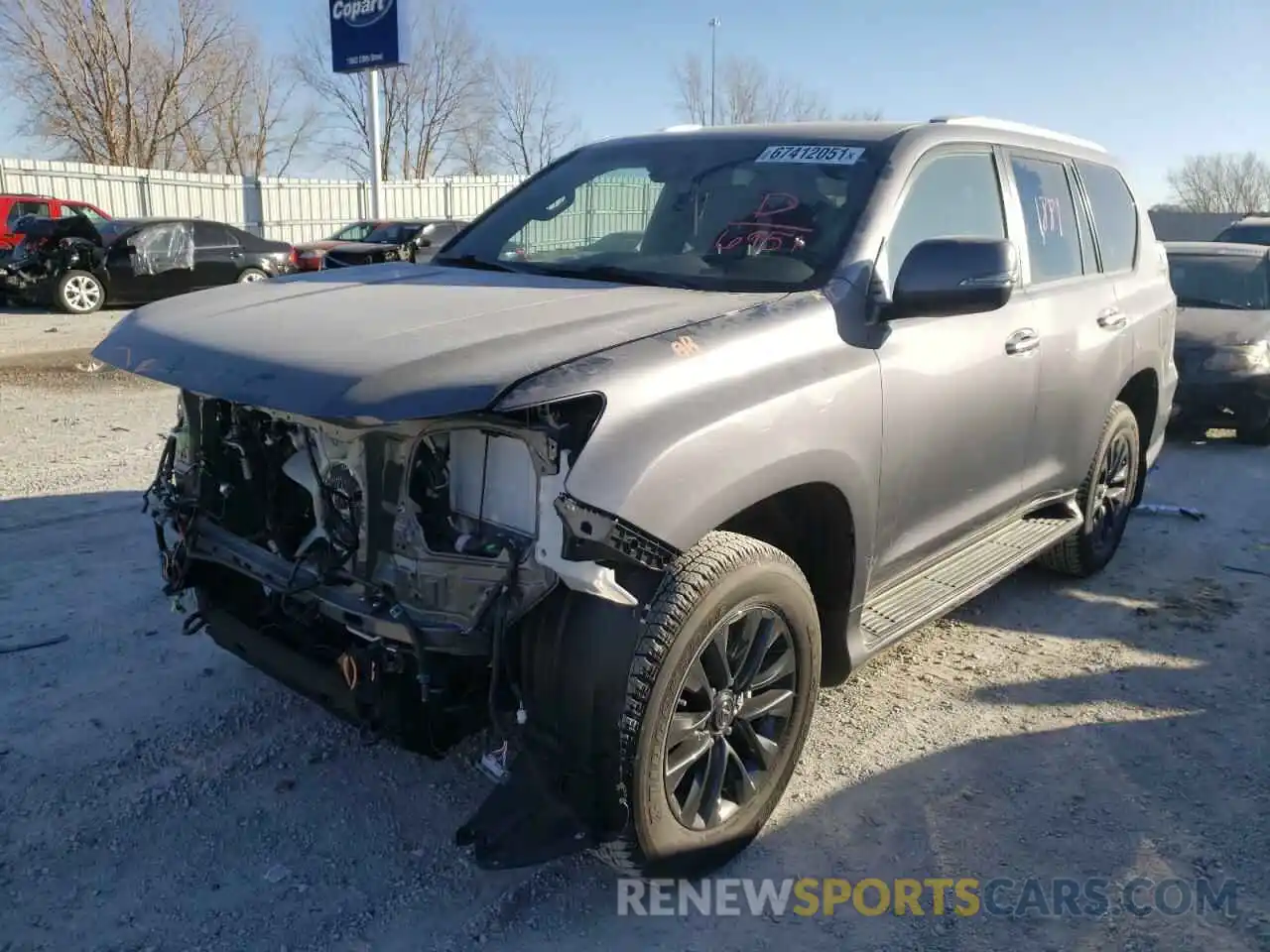 2 Photograph of a damaged car JTJAM7BX4M5296951 LEXUS GX 2021