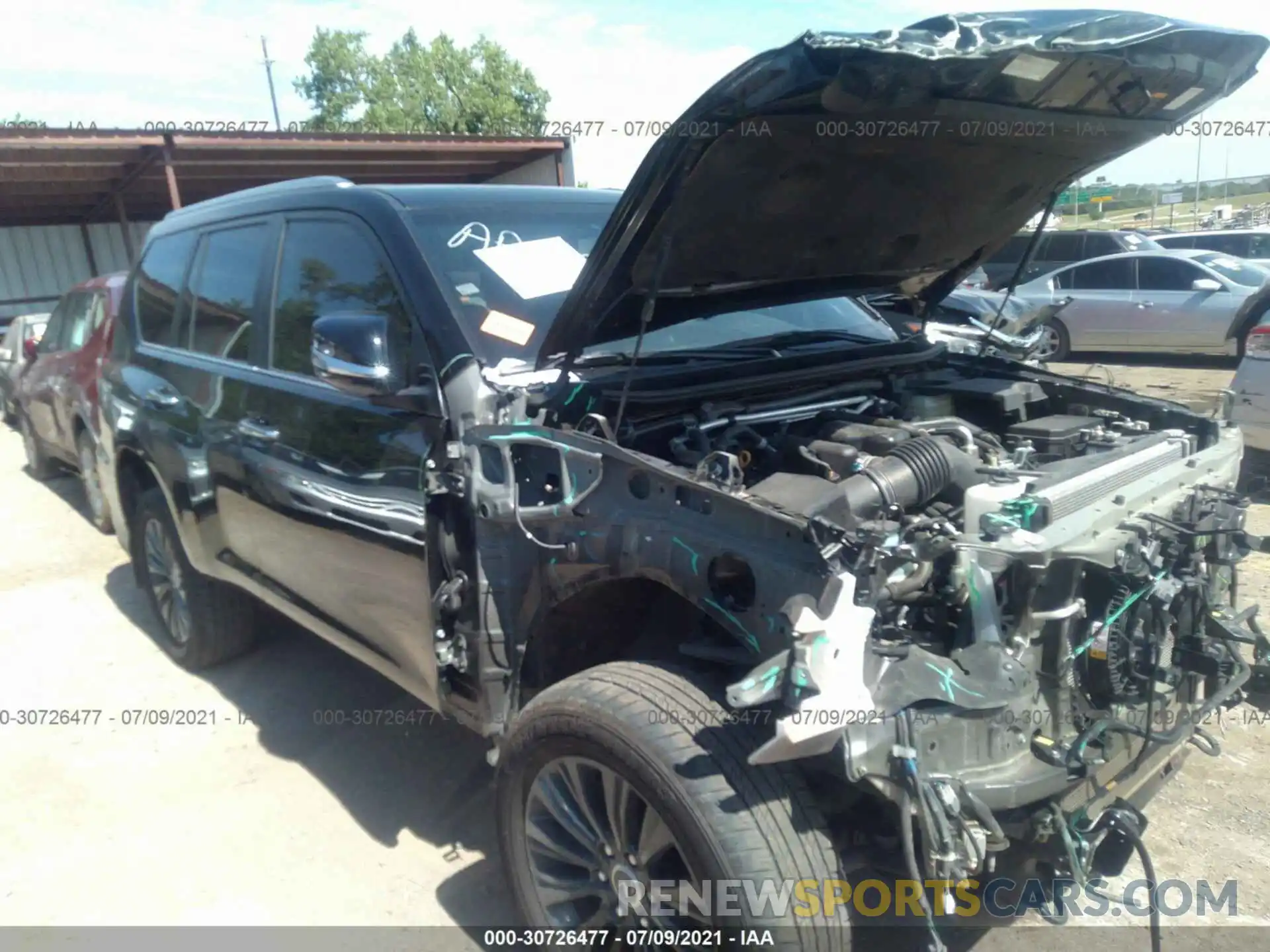 1 Photograph of a damaged car JTJAM7BX5M5272318 LEXUS GX 2021