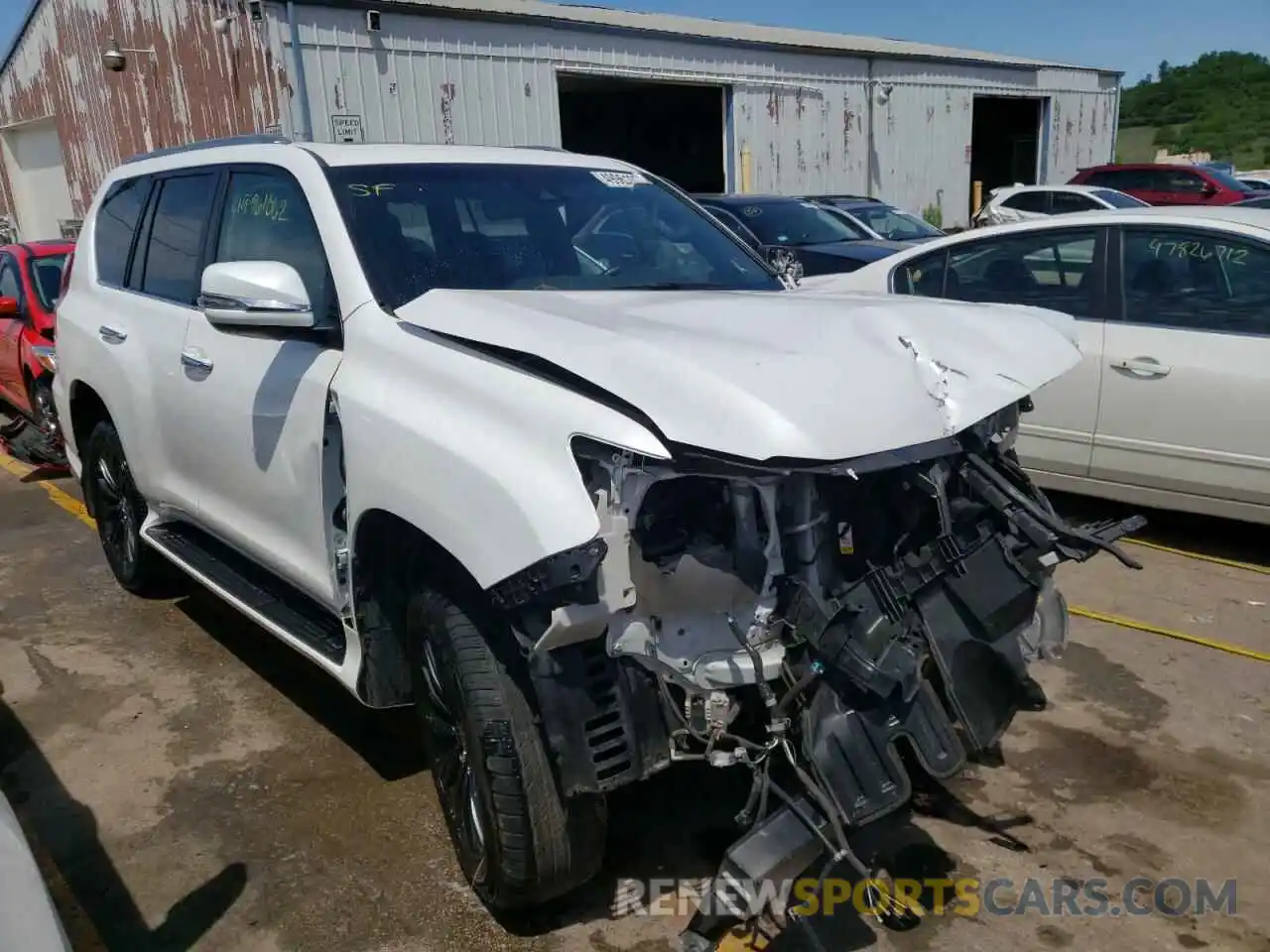 1 Photograph of a damaged car JTJAM7BX5M5278037 LEXUS GX 2021