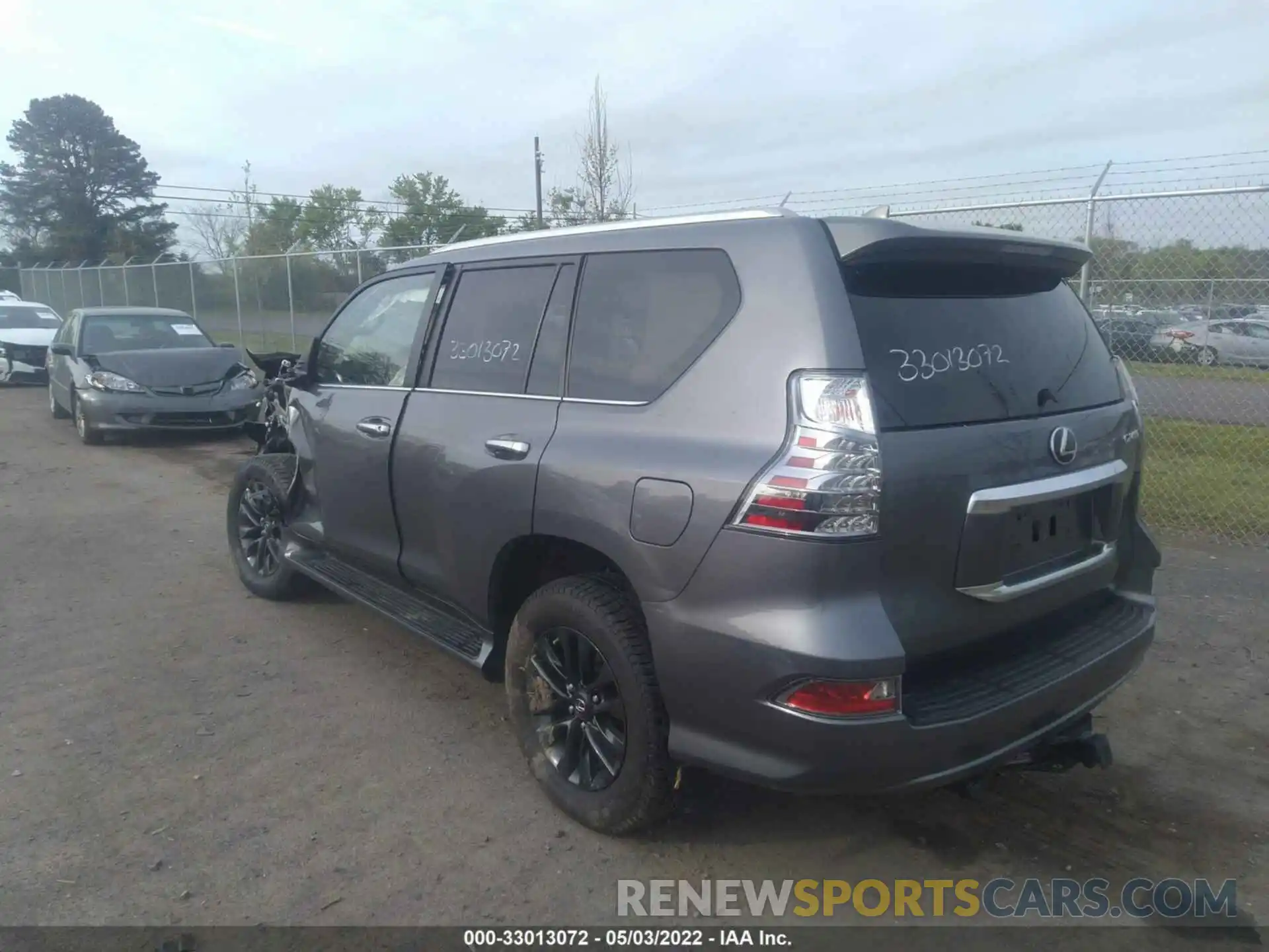 3 Фотография поврежденного автомобиля JTJAM7BX5M5299826 LEXUS GX 2021