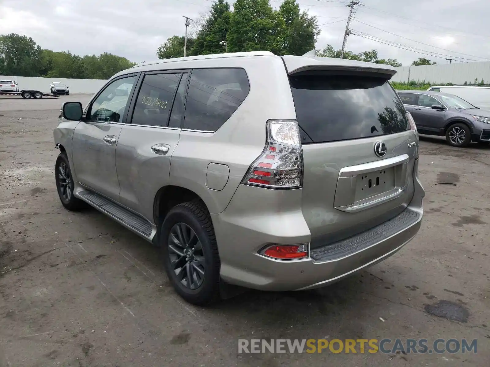 3 Фотография поврежденного автомобиля JTJAM7BX6M5270805 LEXUS GX 2021