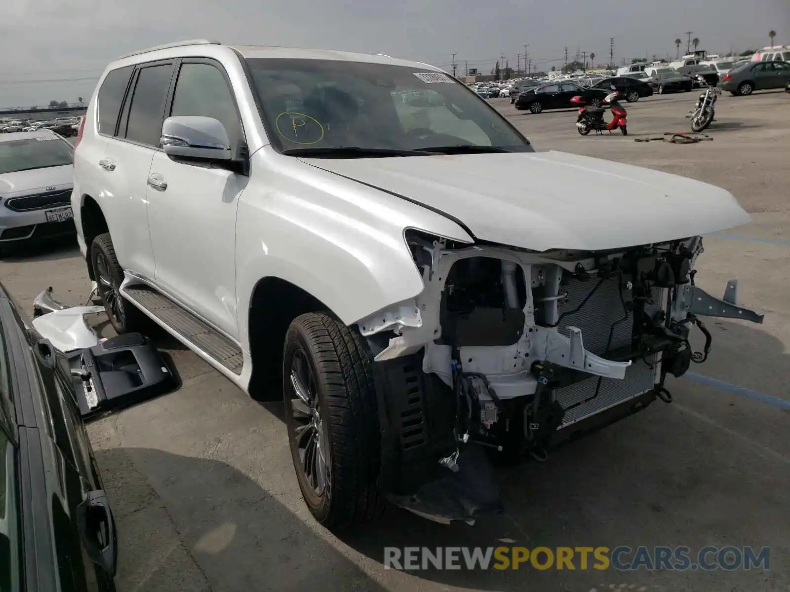 1 Photograph of a damaged car JTJAM7BX6M5279097 LEXUS GX 2021