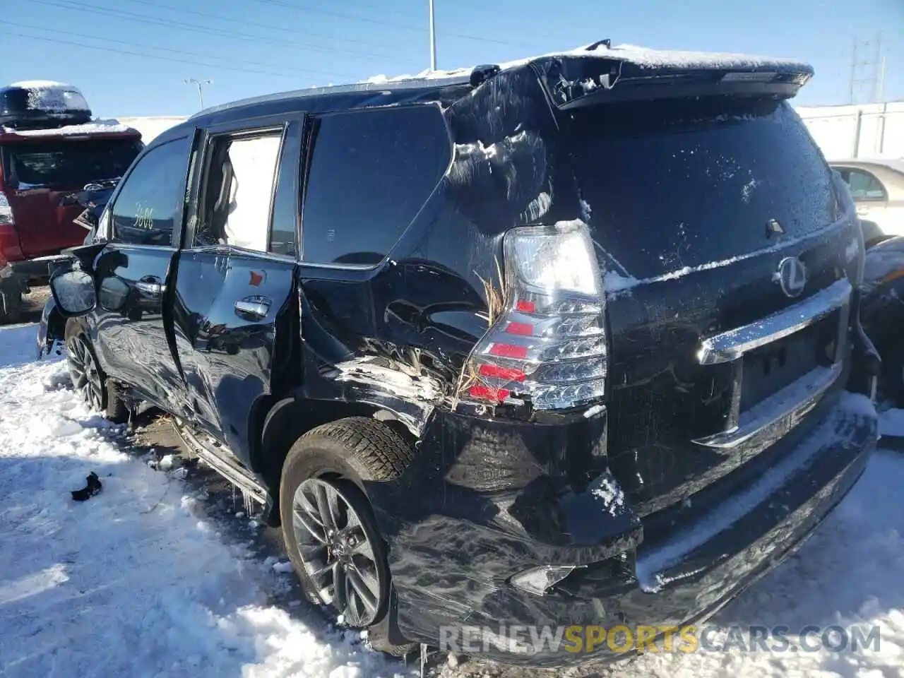 3 Фотография поврежденного автомобиля JTJAM7BX6M5293565 LEXUS GX 2021