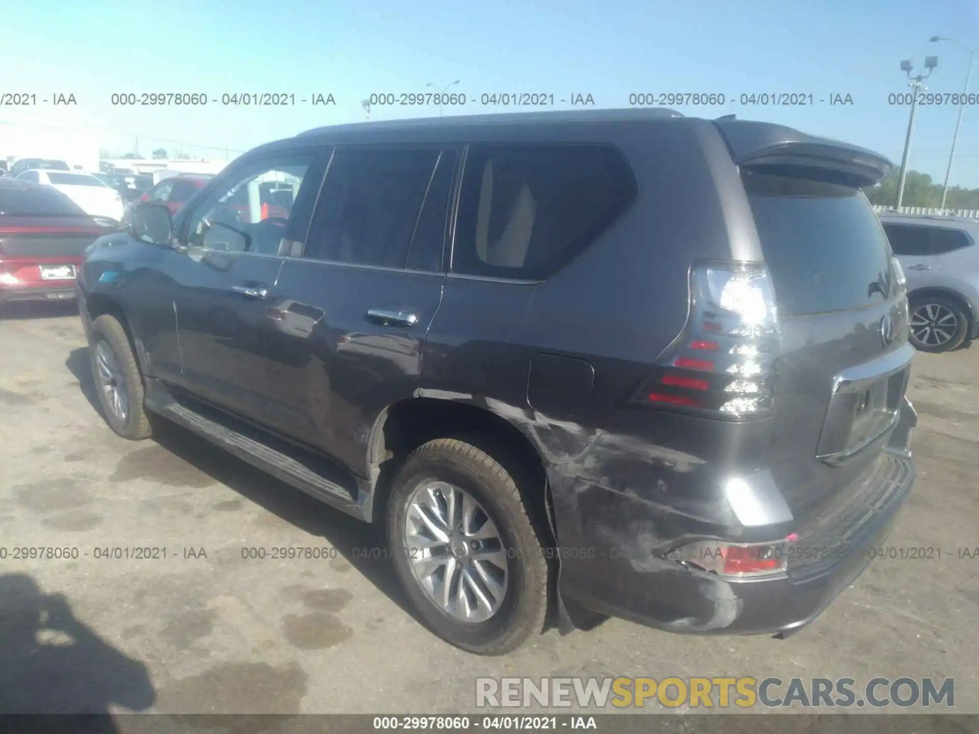 3 Фотография поврежденного автомобиля JTJAM7BX7M5276239 LEXUS GX 2021