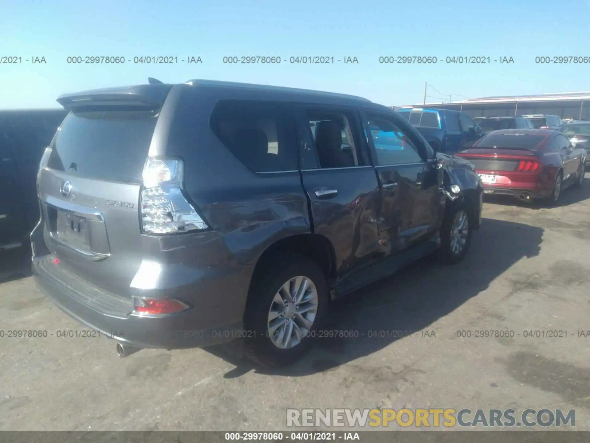 4 Фотография поврежденного автомобиля JTJAM7BX7M5276239 LEXUS GX 2021