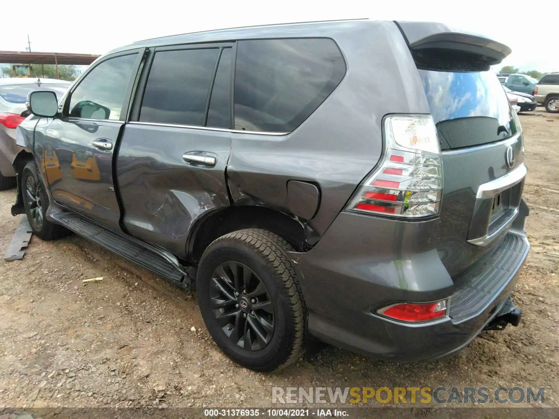 3 Фотография поврежденного автомобиля JTJAM7BX7M5285233 LEXUS GX 2021