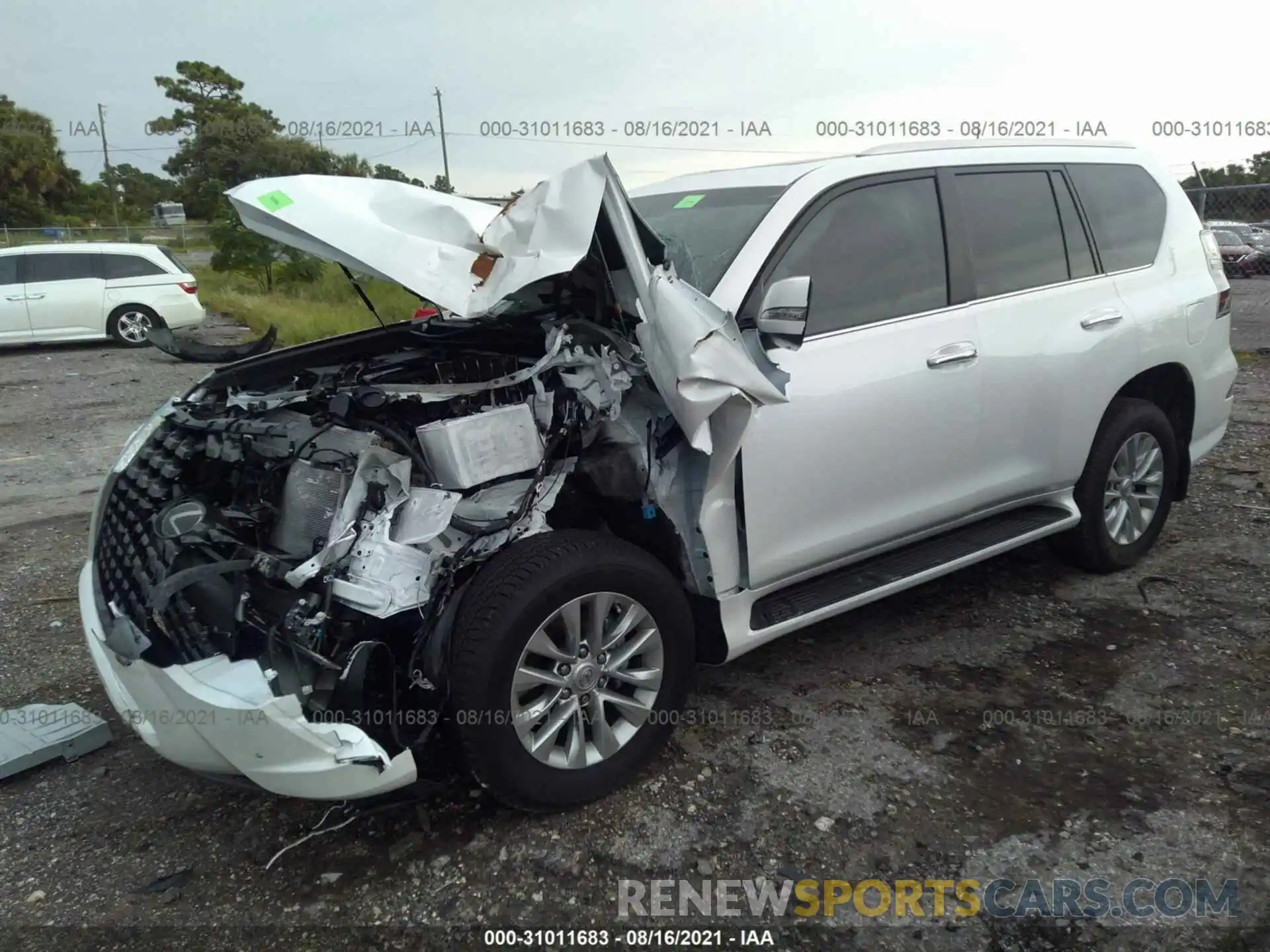 2 Photograph of a damaged car JTJAM7BX7M5289993 LEXUS GX 2021