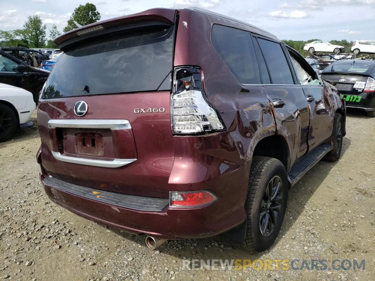 4 Фотография поврежденного автомобиля JTJAM7BX7M5292618 LEXUS GX 2021