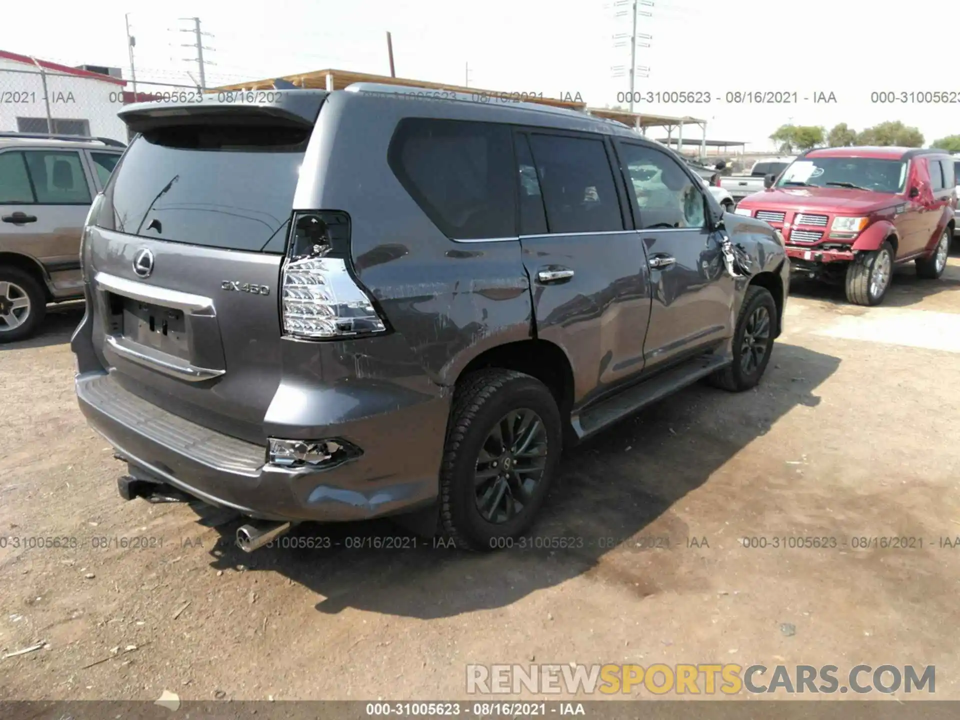 4 Фотография поврежденного автомобиля JTJAM7BX8M5281966 LEXUS GX 2021