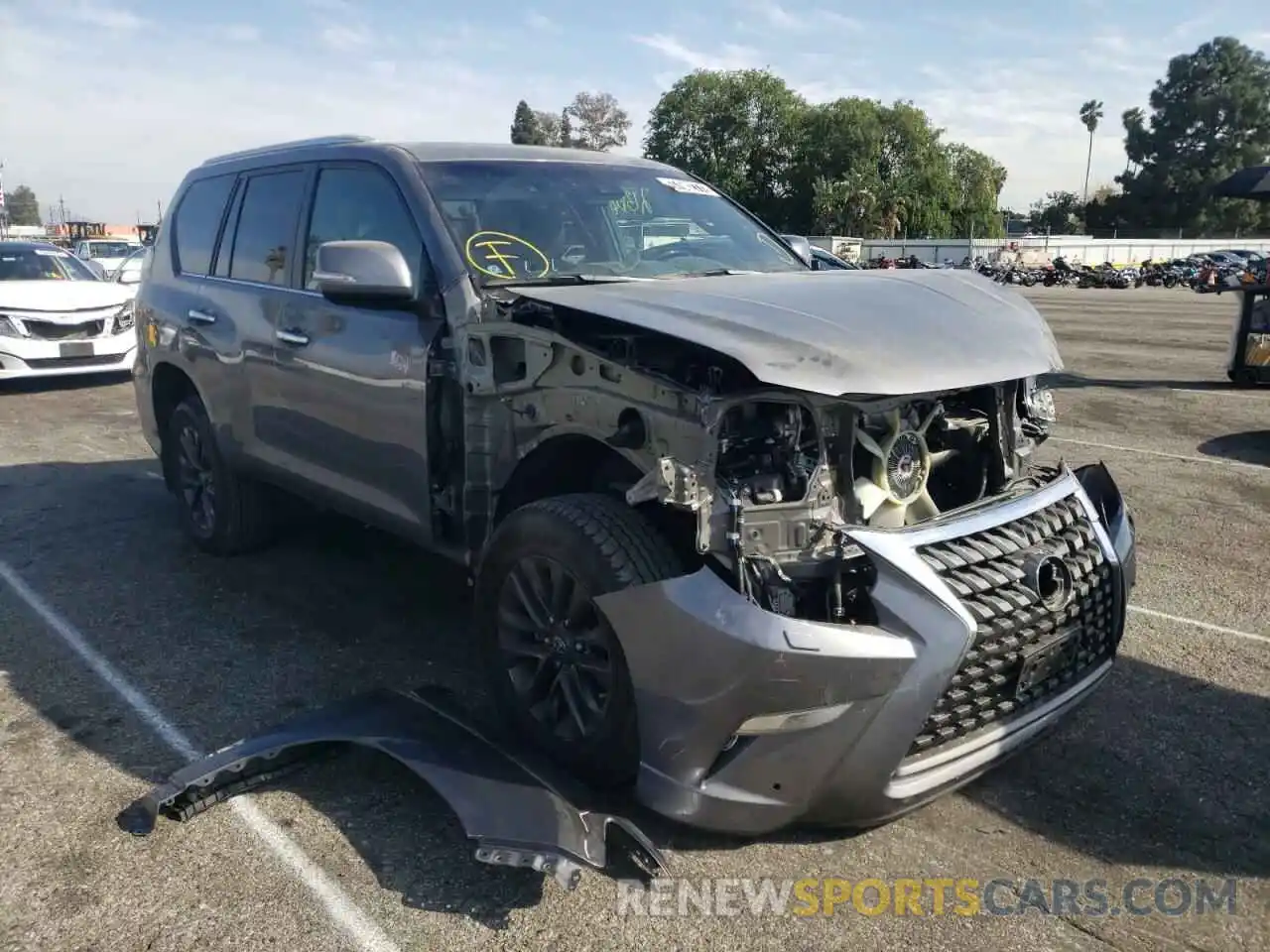 1 Photograph of a damaged car JTJAM7BXXM5277546 LEXUS GX 2021