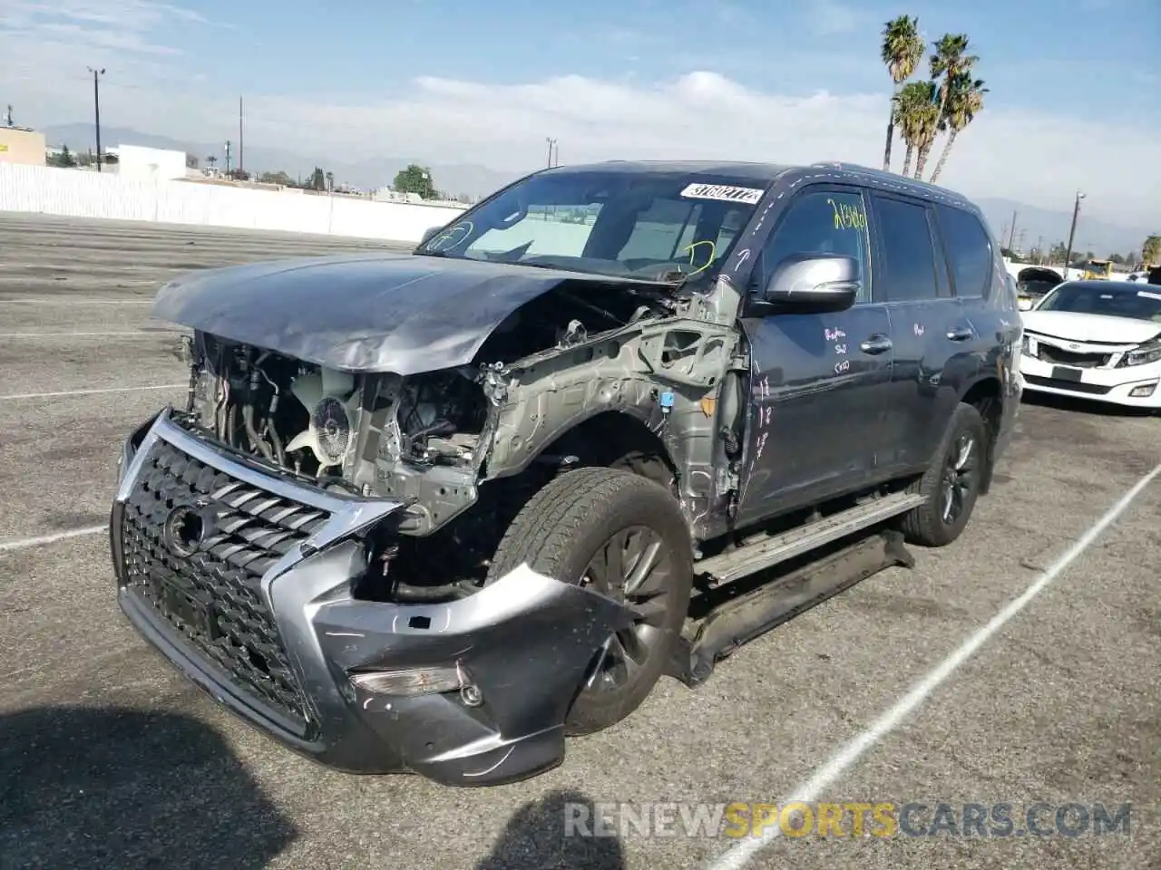 2 Photograph of a damaged car JTJAM7BXXM5277546 LEXUS GX 2021