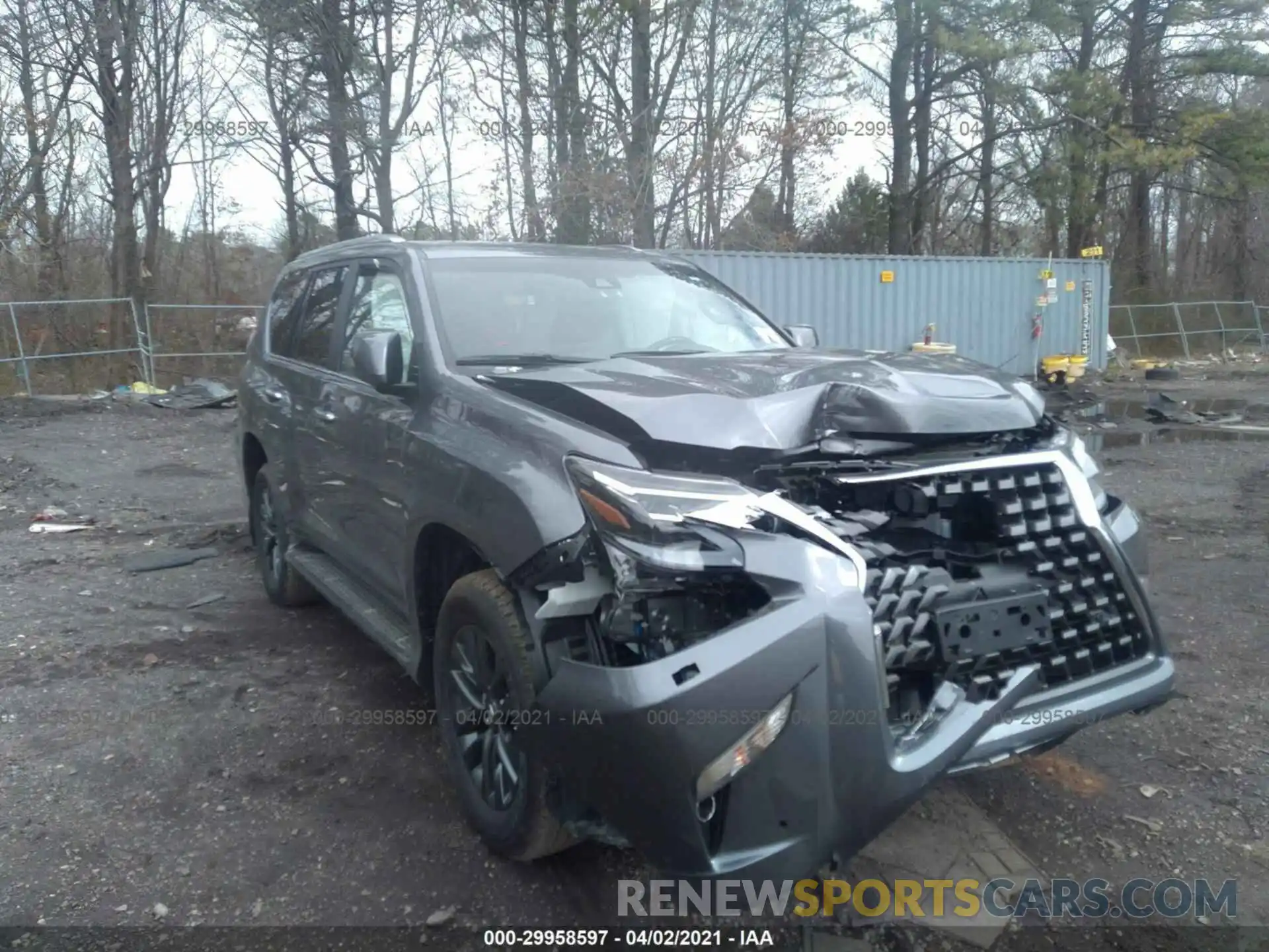 1 Photograph of a damaged car JTJAM7BXXM5286893 LEXUS GX 2021