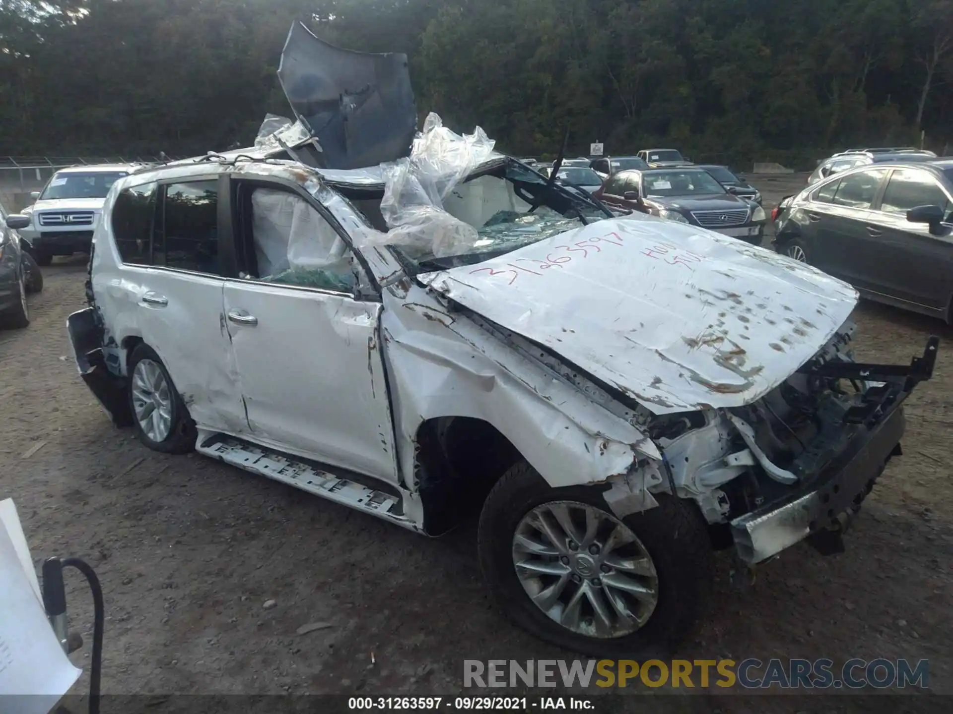 1 Photograph of a damaged car JTJBM7BX5M5284974 LEXUS GX 2021