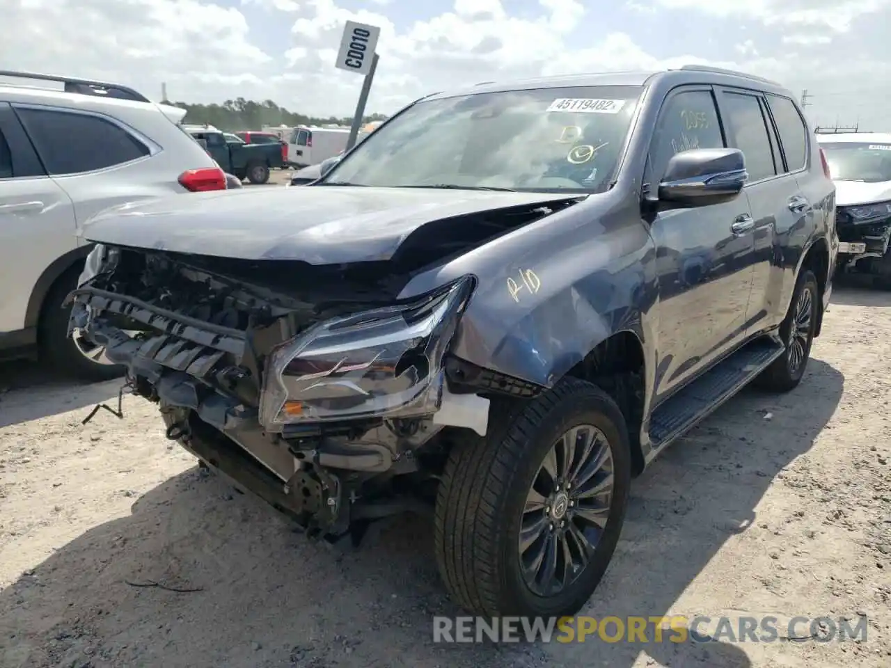 2 Photograph of a damaged car JTJGM7BX3M5270335 LEXUS GX 2021