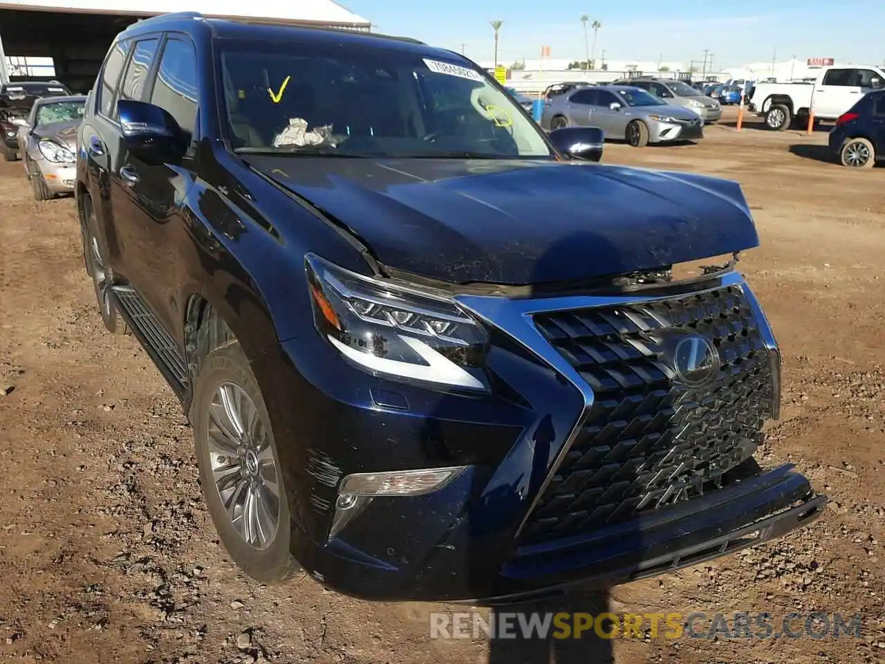 1 Photograph of a damaged car JTJGM7BXXM5272714 LEXUS GX 2021