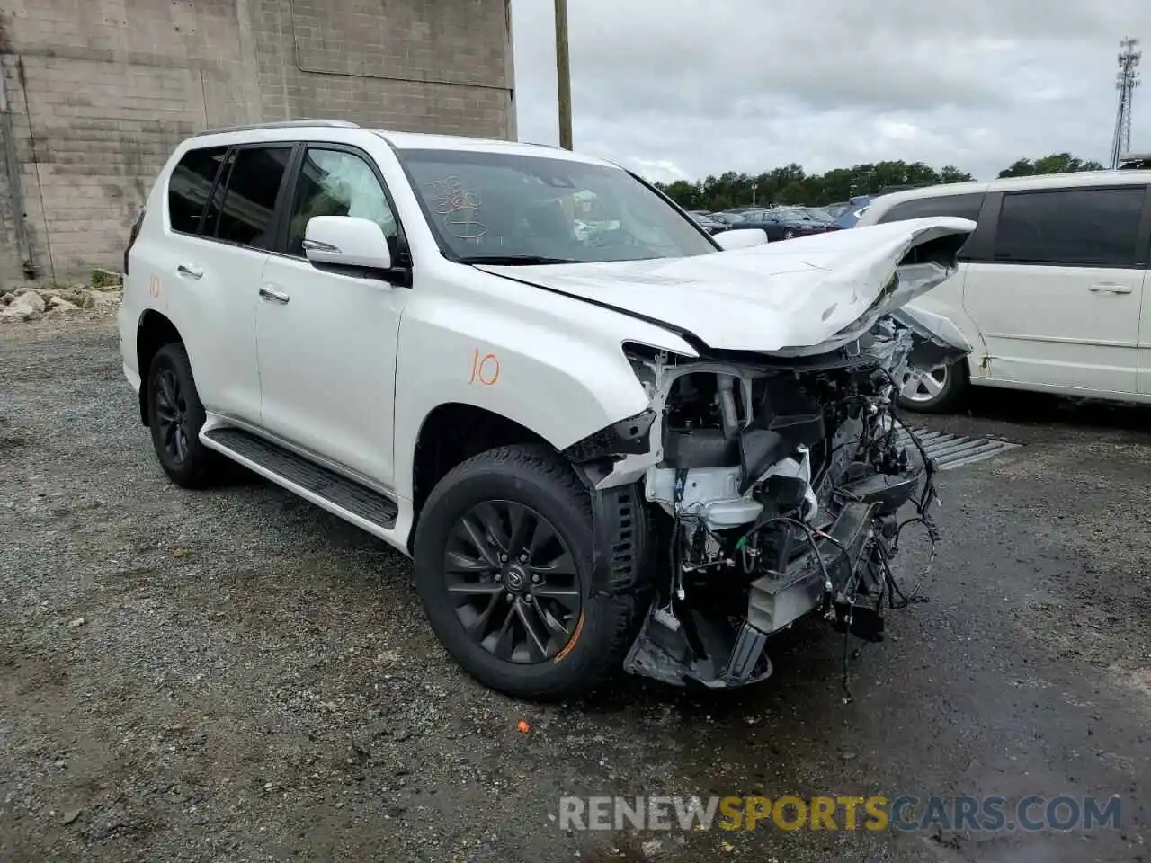 1 Photograph of a damaged car JTJAM7BX4N5325141 LEXUS GX 2022