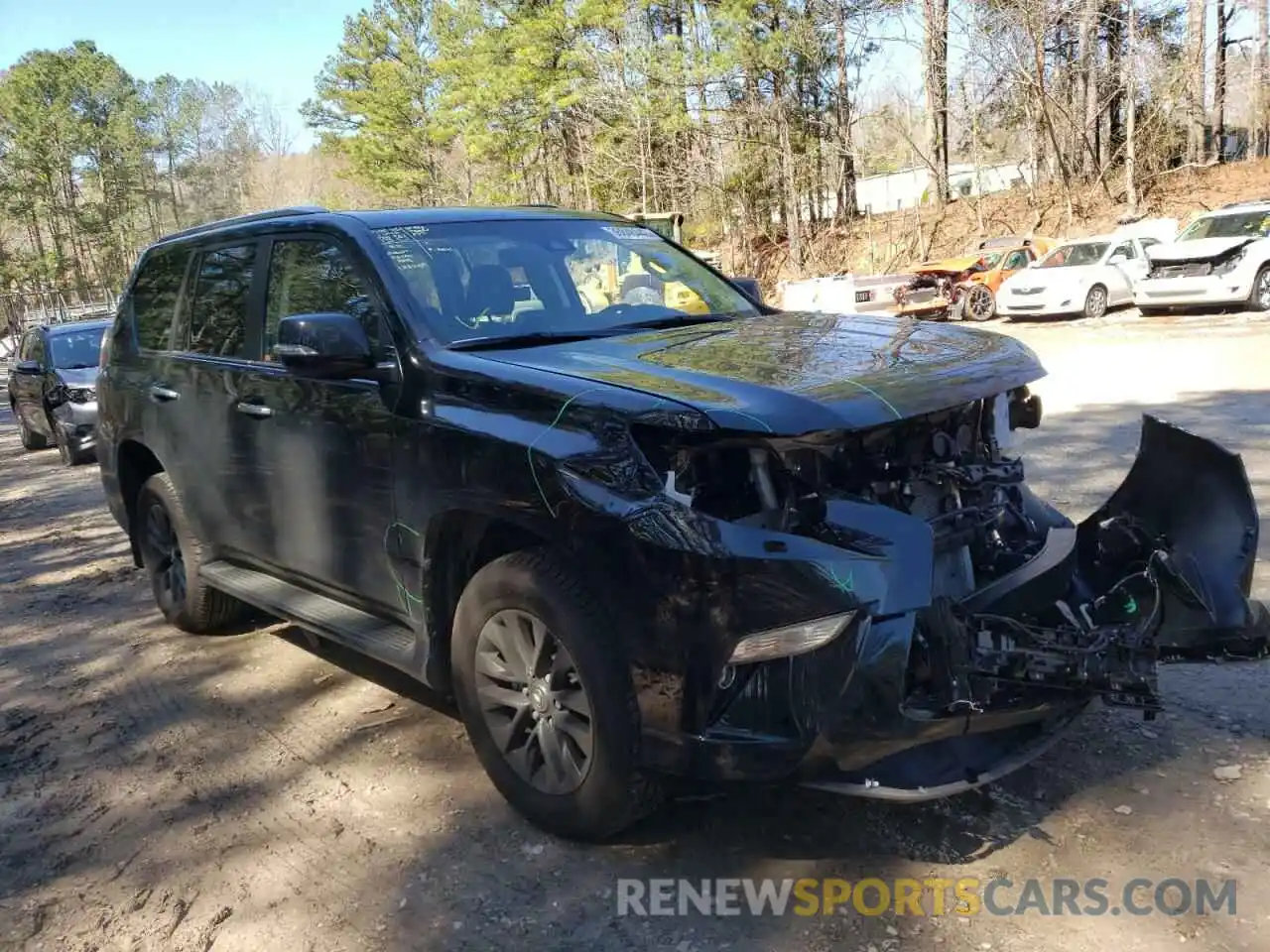 1 Photograph of a damaged car JTJAM7BX9N5309744 LEXUS GX 2022