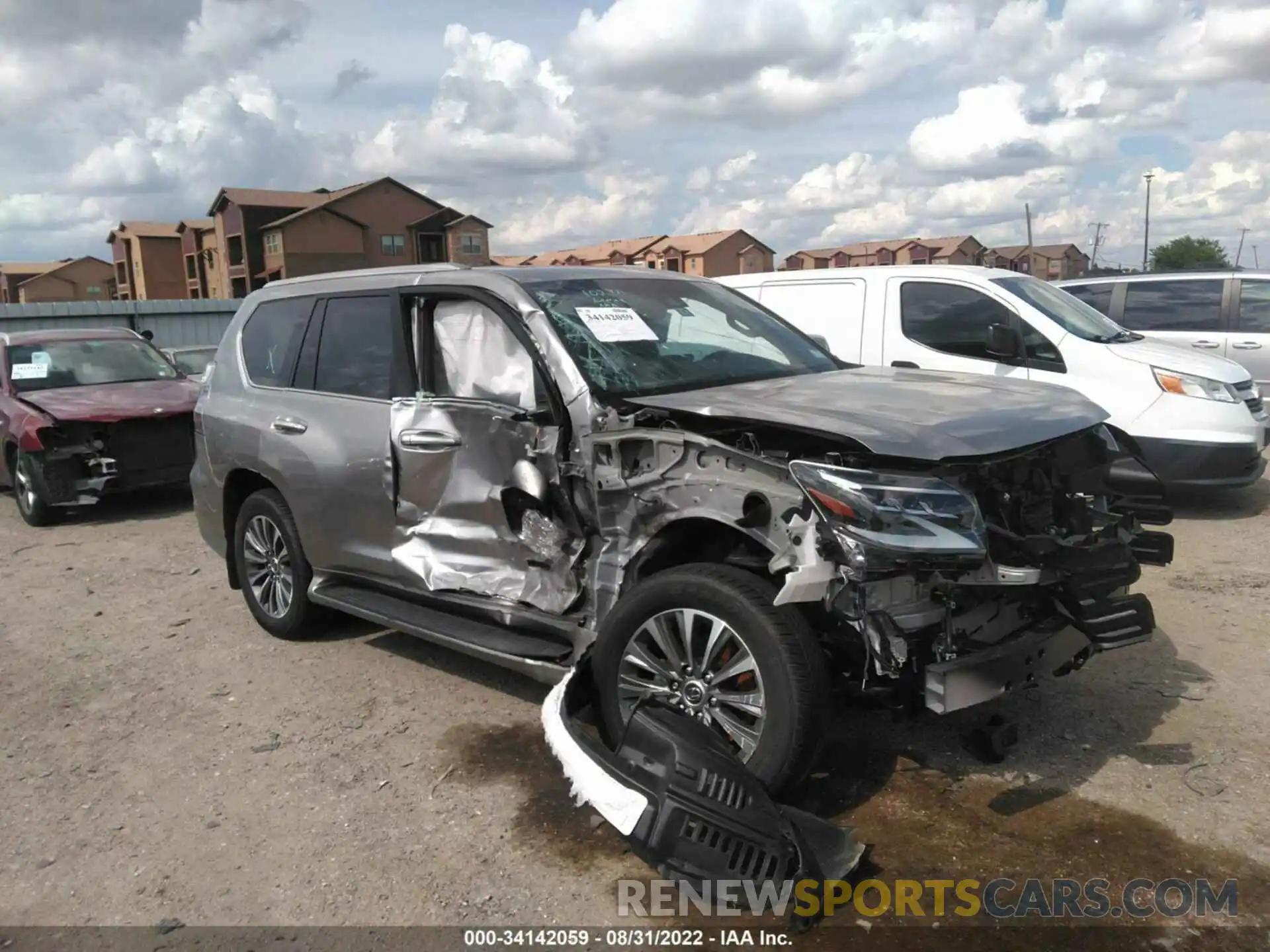 1 Photograph of a damaged car JTJGM7BX1N5312843 LEXUS GX 2022