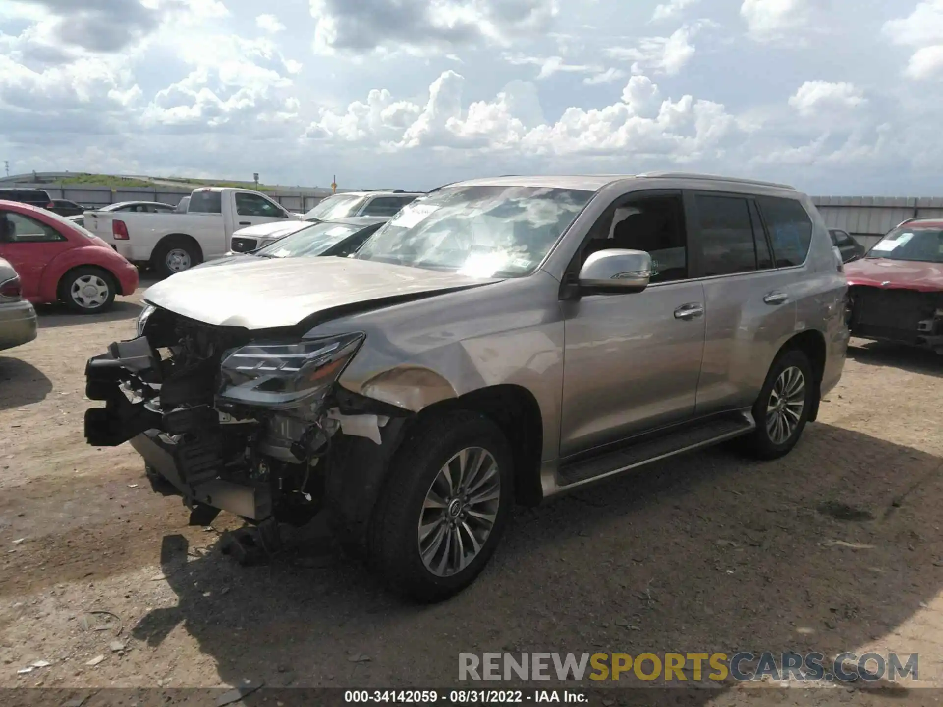 2 Photograph of a damaged car JTJGM7BX1N5312843 LEXUS GX 2022