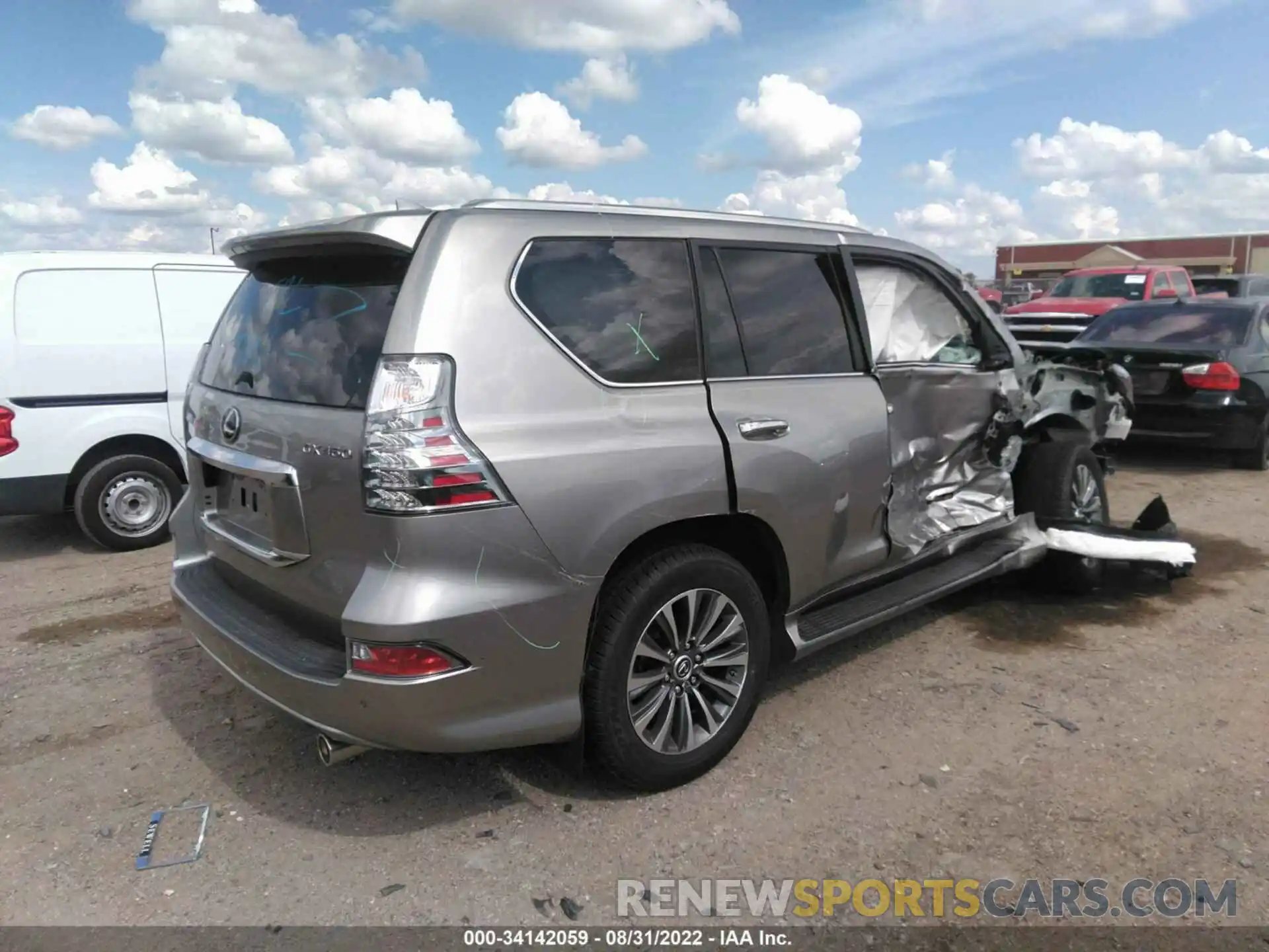 4 Photograph of a damaged car JTJGM7BX1N5312843 LEXUS GX 2022