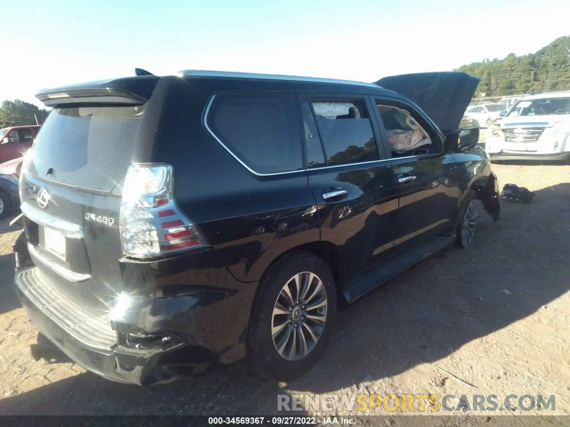 4 Фотография поврежденного автомобиля JTJGM7BX3N5321799 LEXUS GX 2022