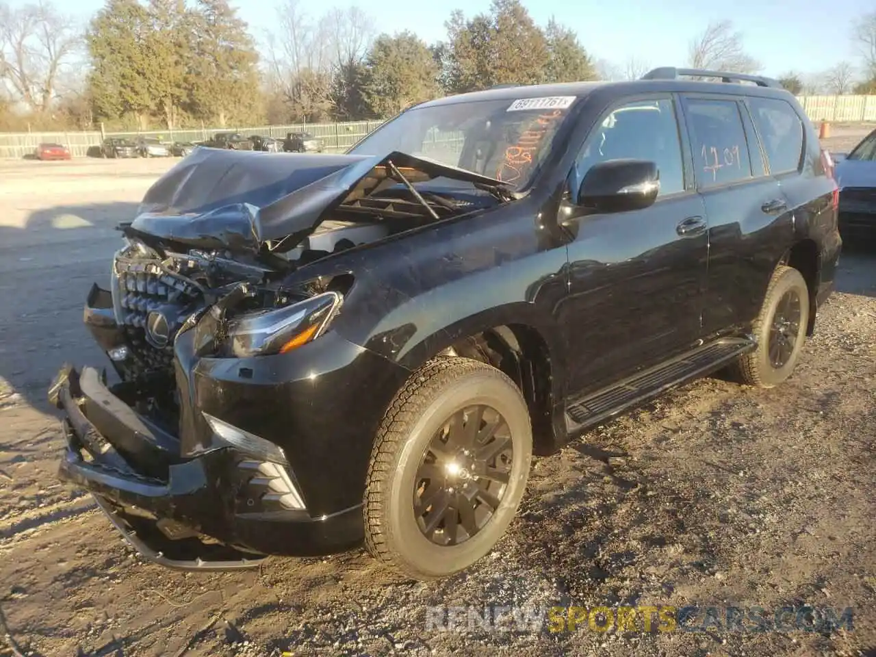 2 Photograph of a damaged car JTJKM7BX3N5309923 LEXUS GX 2022