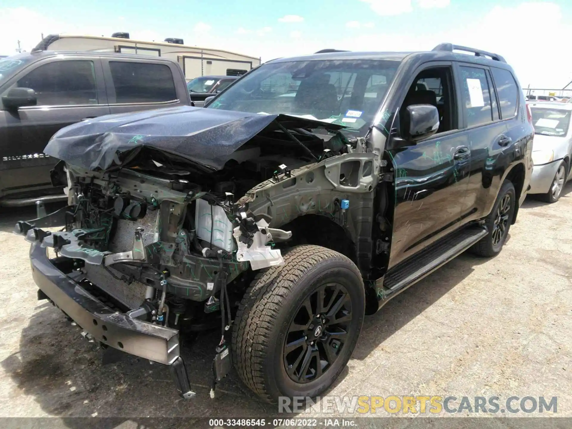 2 Photograph of a damaged car JTJKM7BX7N5307673 LEXUS GX 2022