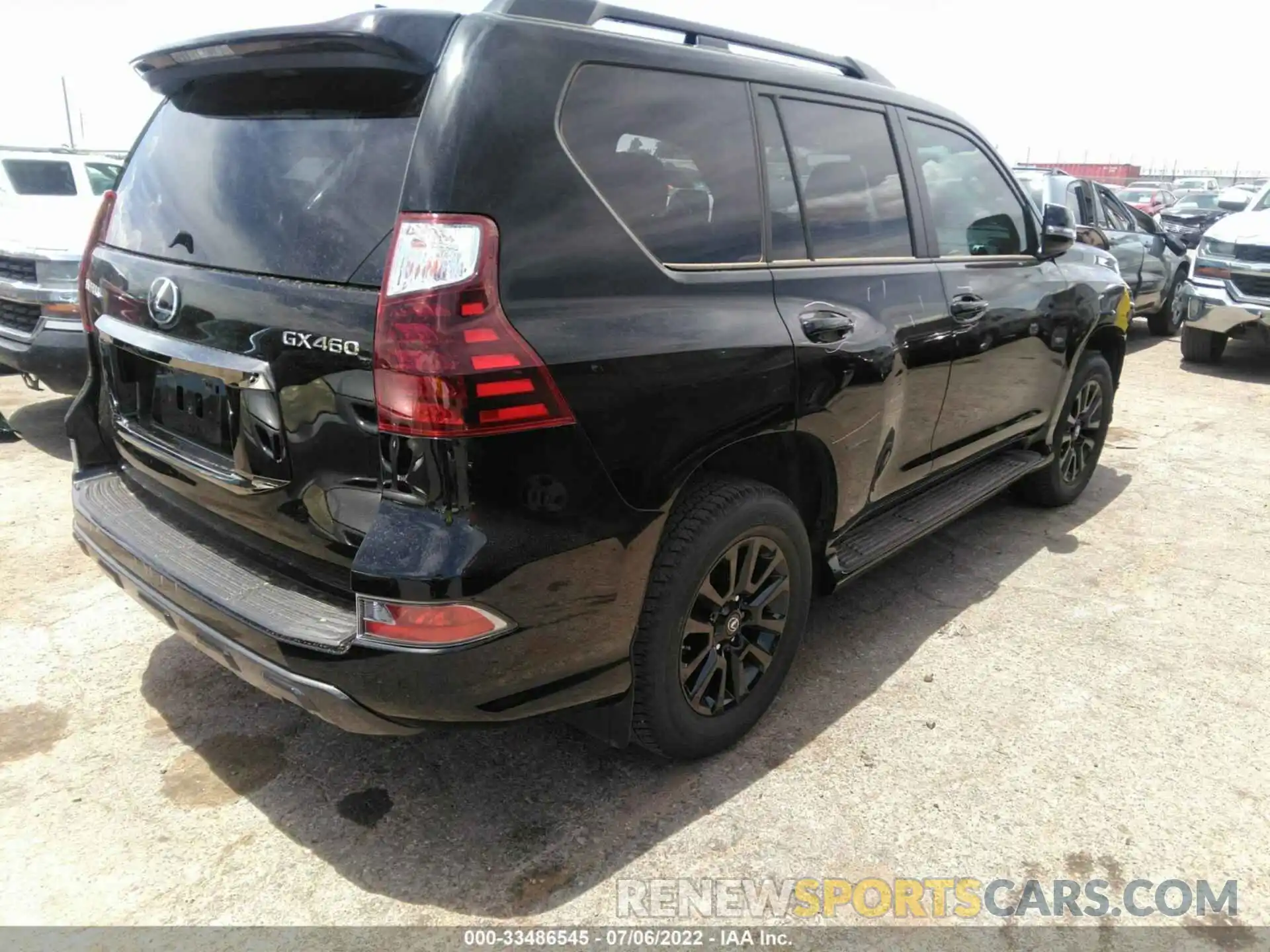 4 Фотография поврежденного автомобиля JTJKM7BX7N5307673 LEXUS GX 2022