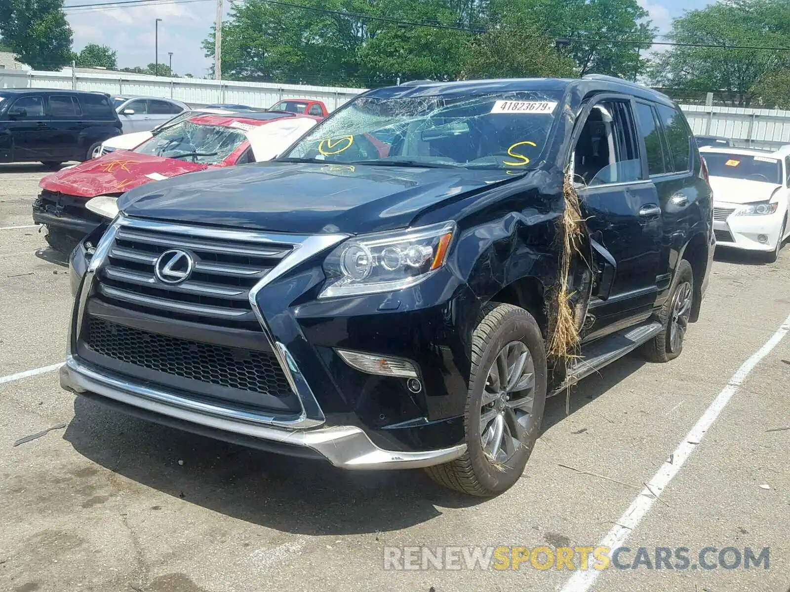 2 Photograph of a damaged car JTJBM7FX7K5217672 LEXUS GX 460 2019