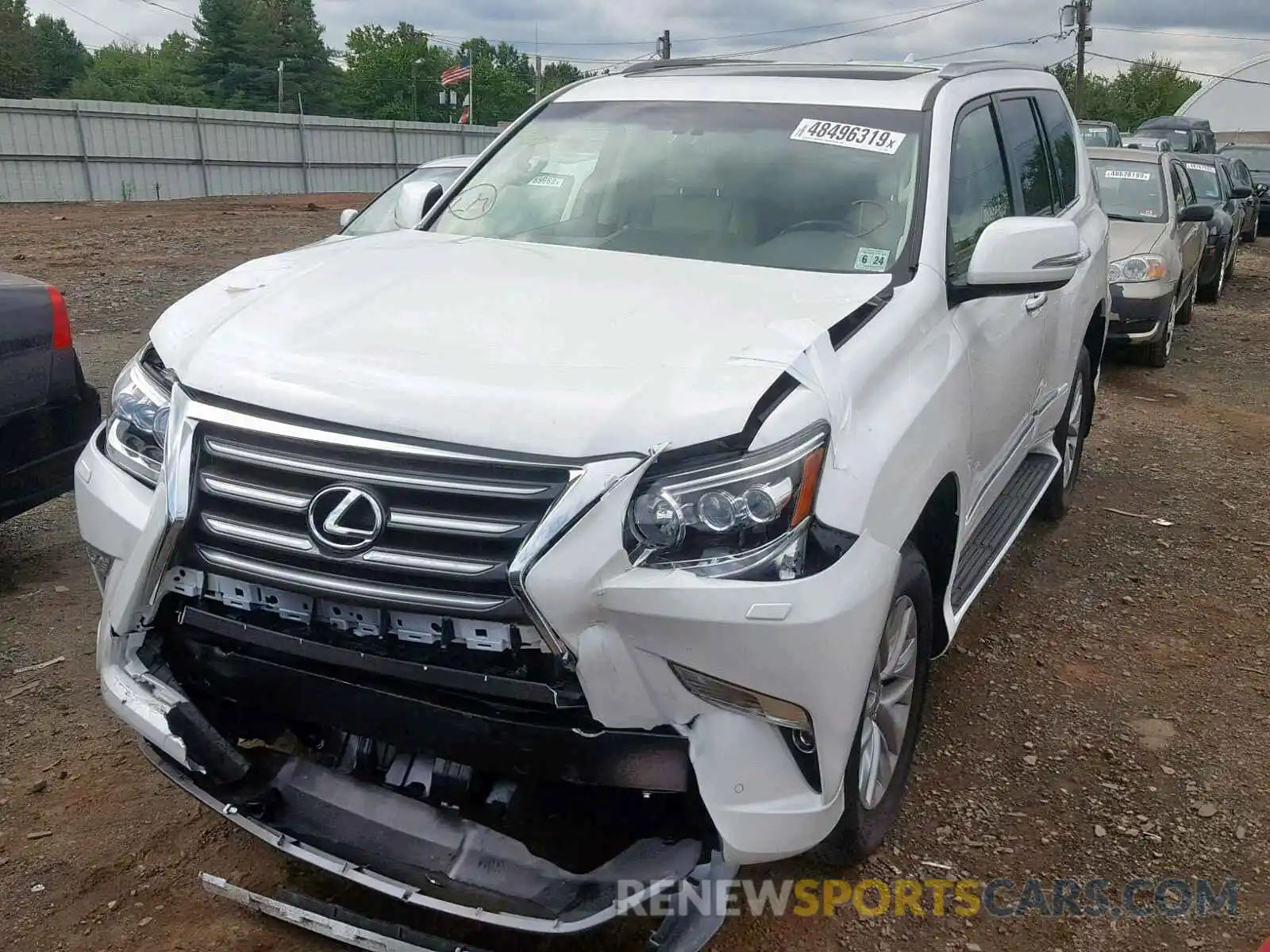 2 Photograph of a damaged car JTJBM7FX7K5228638 LEXUS GX 460 2019