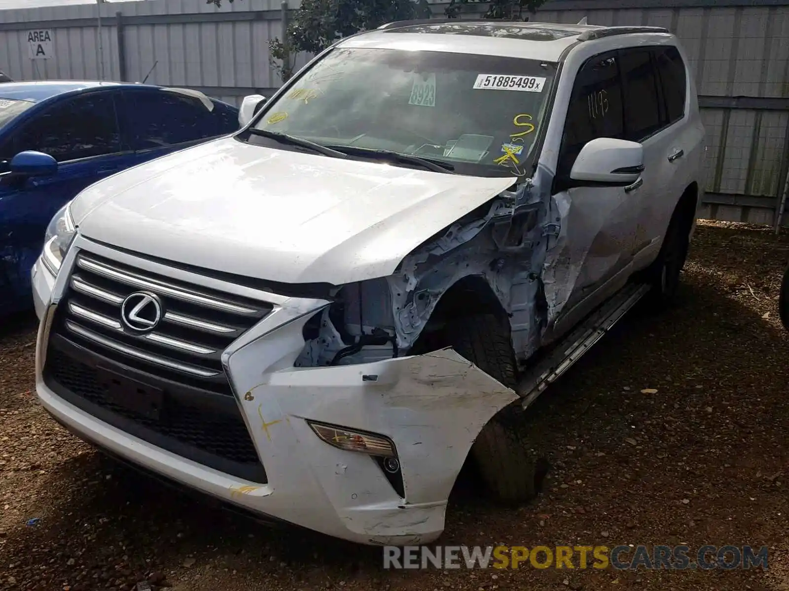 2 Photograph of a damaged car JTJBM7FXXK5219626 LEXUS GX 460 2019