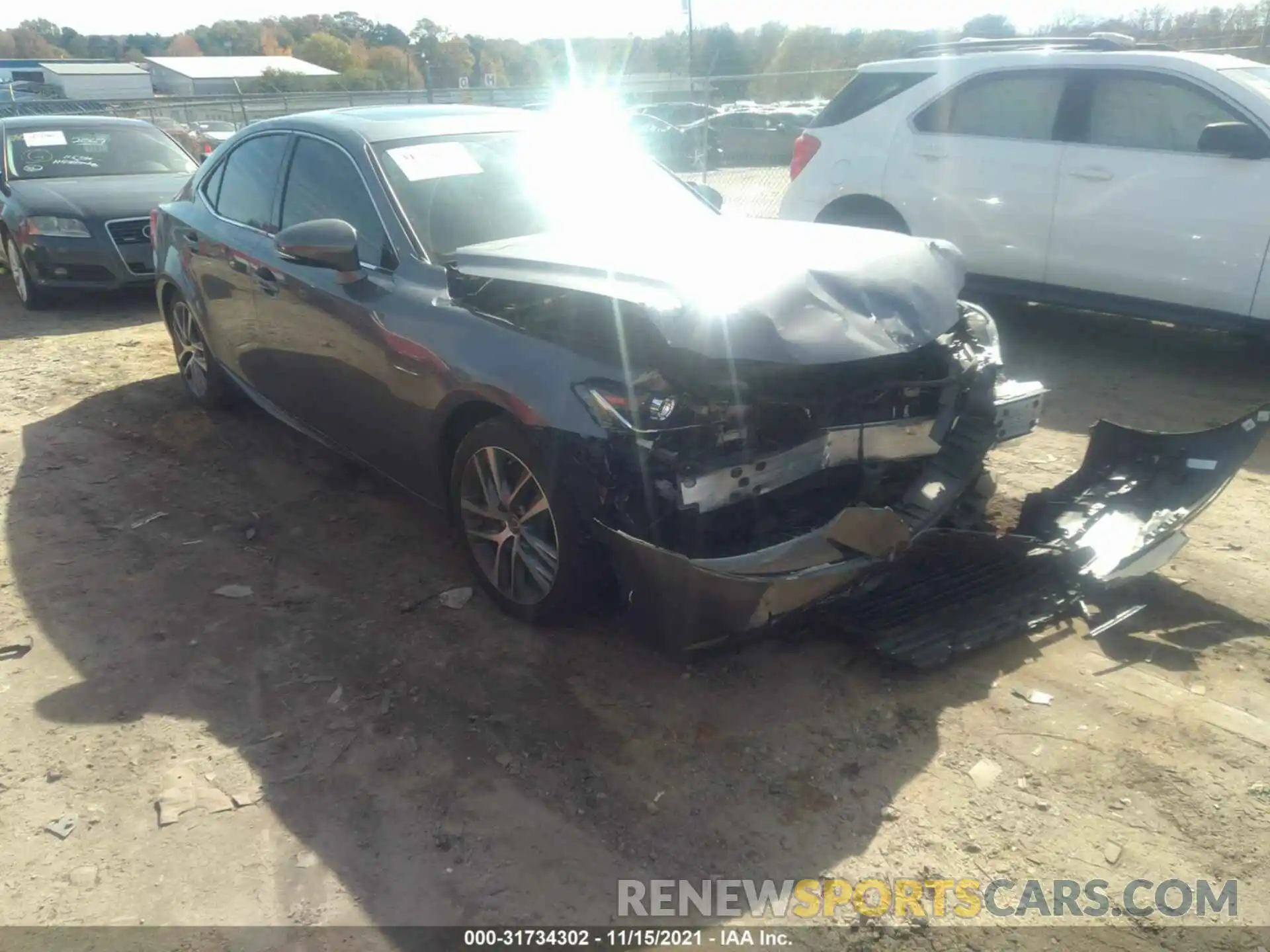 1 Photograph of a damaged car JTHBA1D20K5084493 LEXUS IS 2019