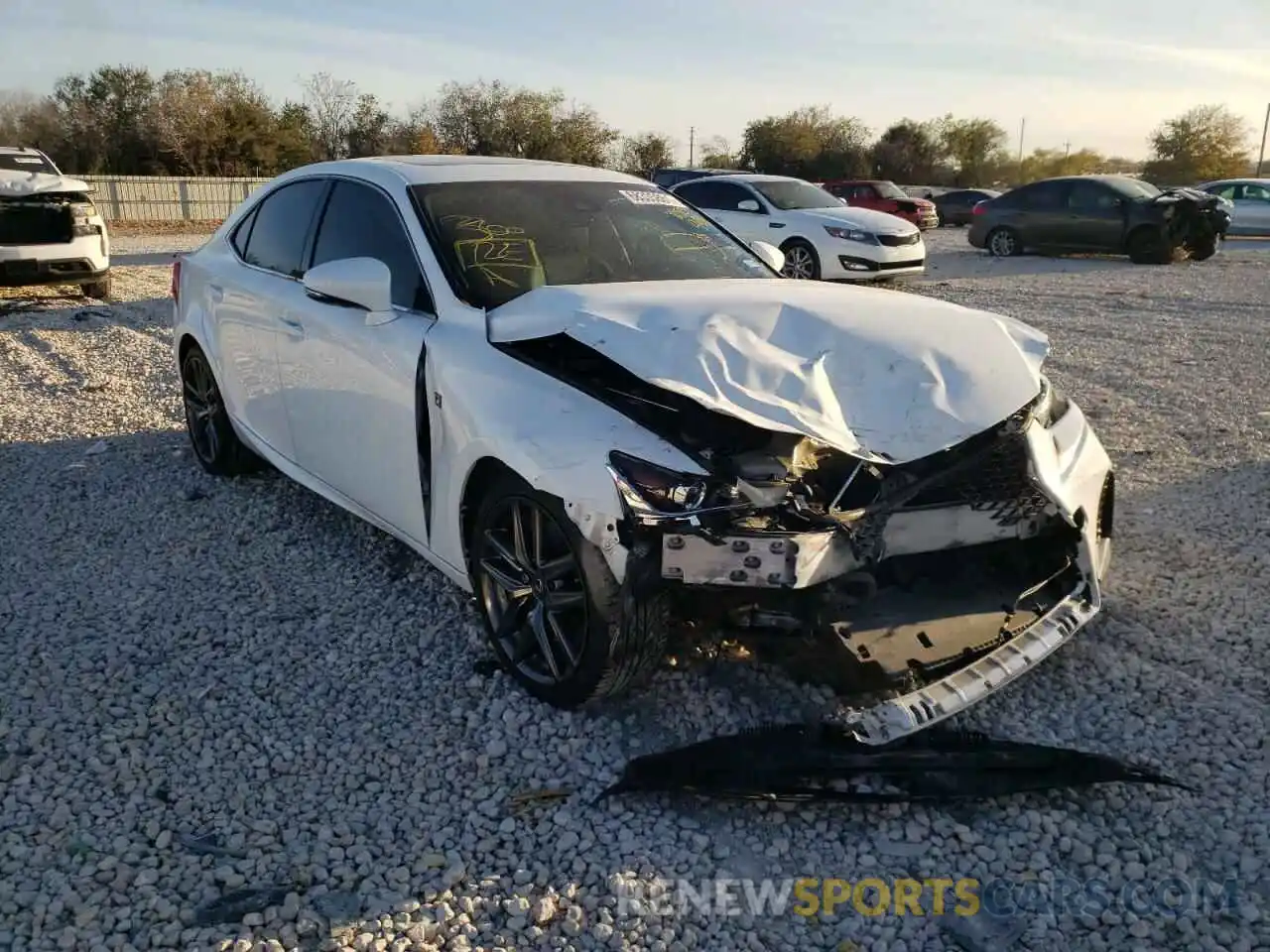 1 Photograph of a damaged car JTHBA1D20K5085448 LEXUS IS 2019