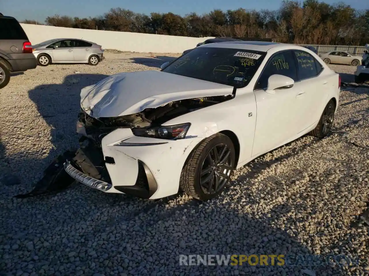 2 Photograph of a damaged car JTHBA1D20K5085448 LEXUS IS 2019